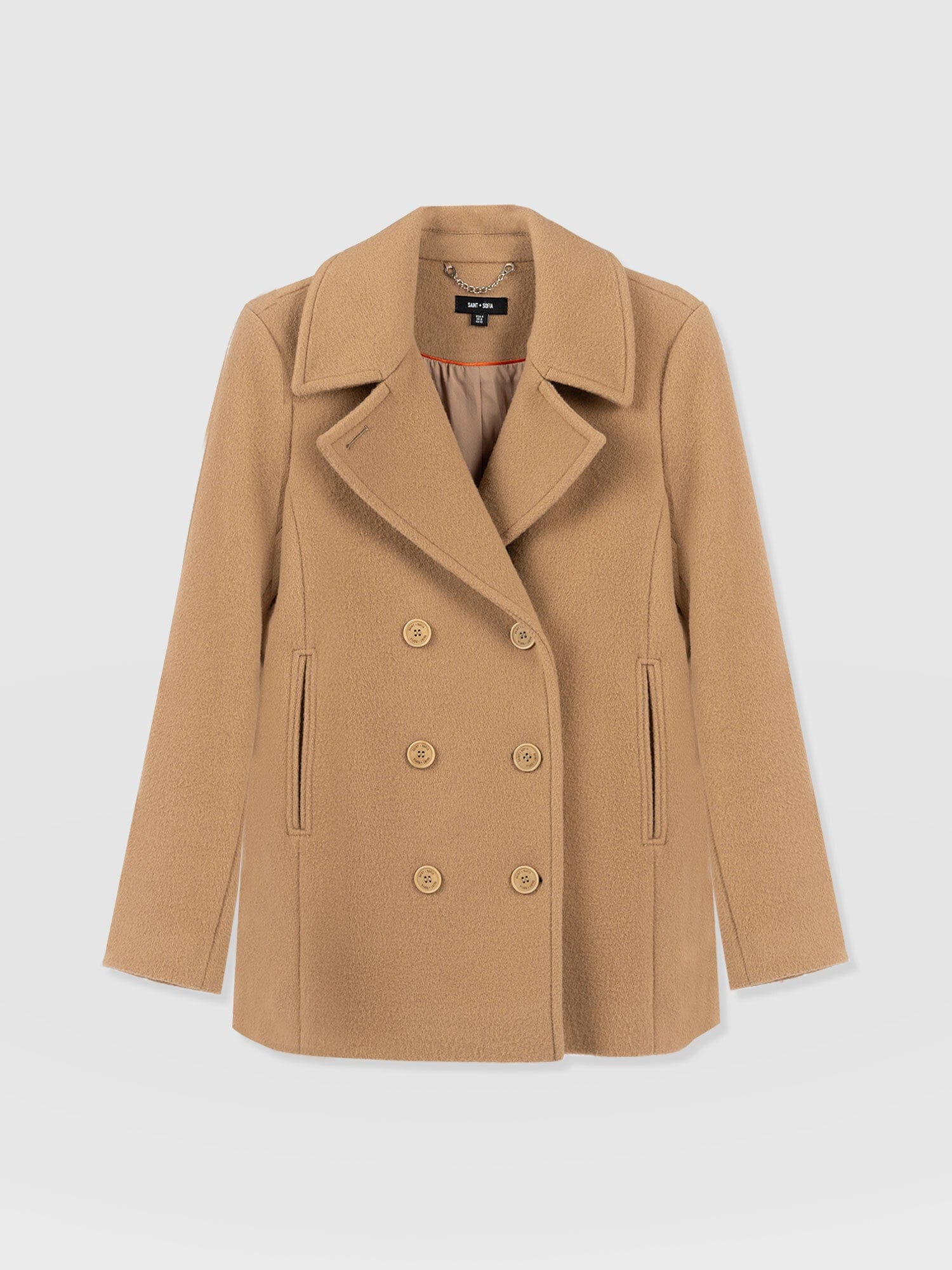Quinn Pea Coat - Camel - Image 7