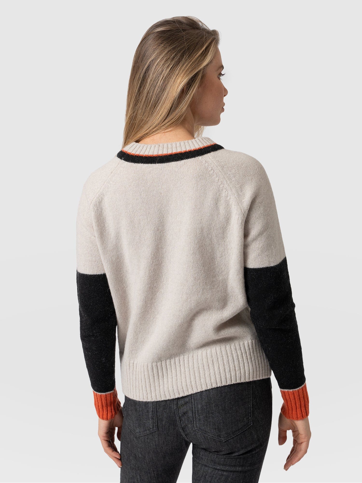 Rayner Cashmere Jumper - Beige - Image 6