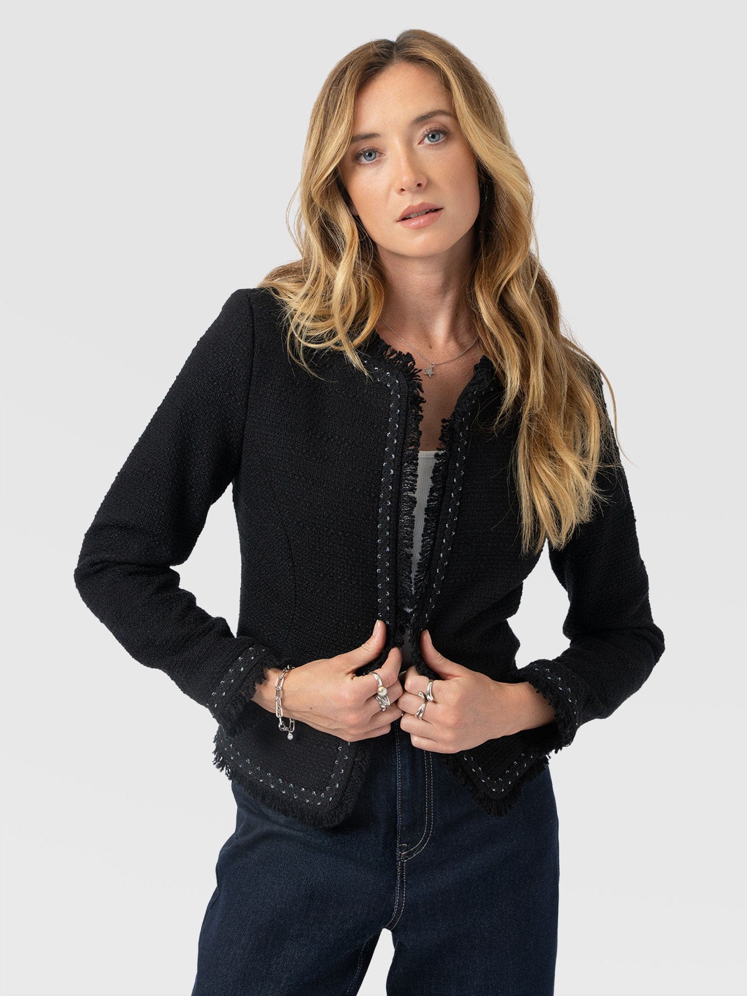 Rayner Jacket - Black Boucle - Image 3