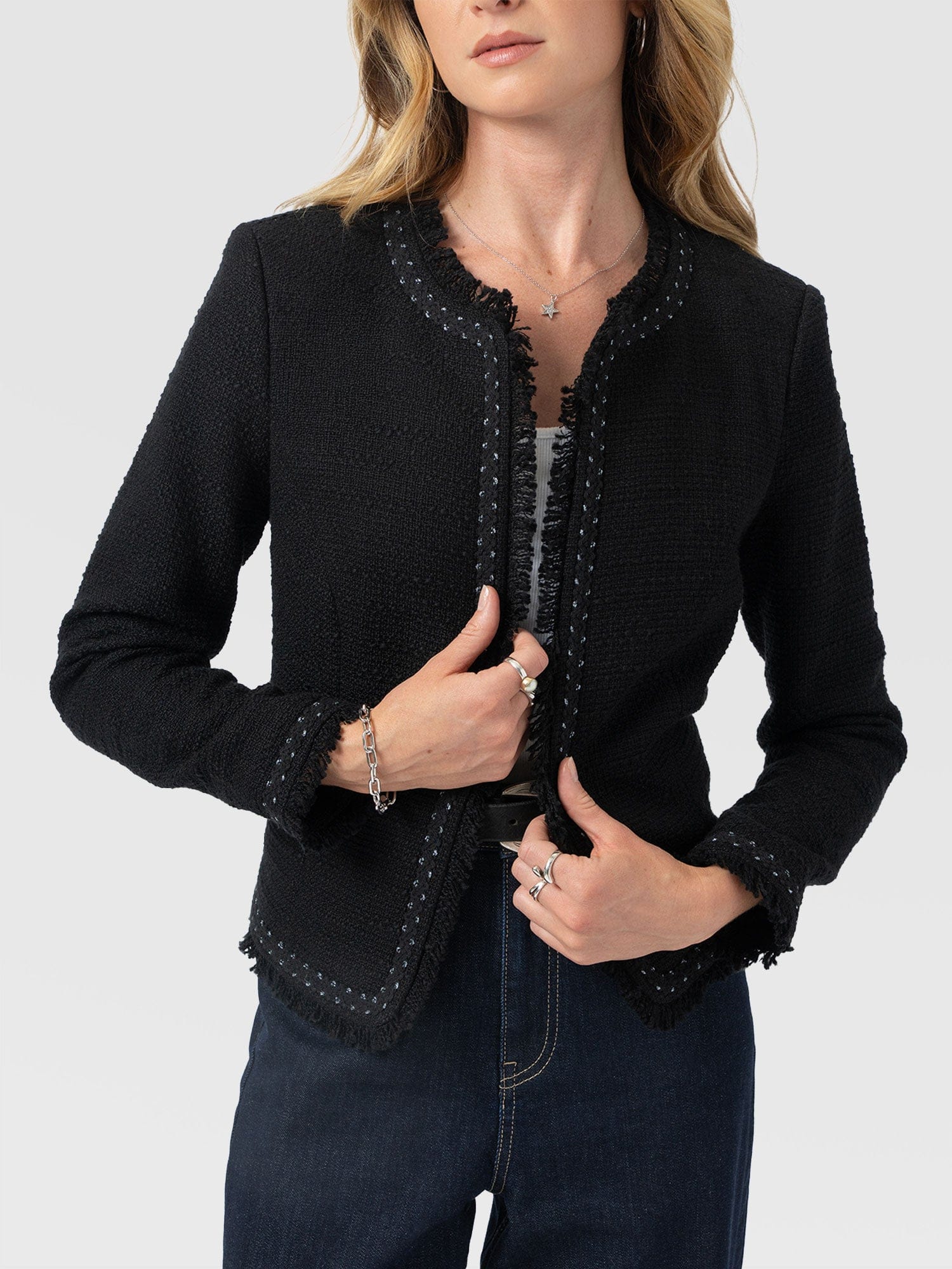 Rayner Jacket - Black Boucle - Image 4
