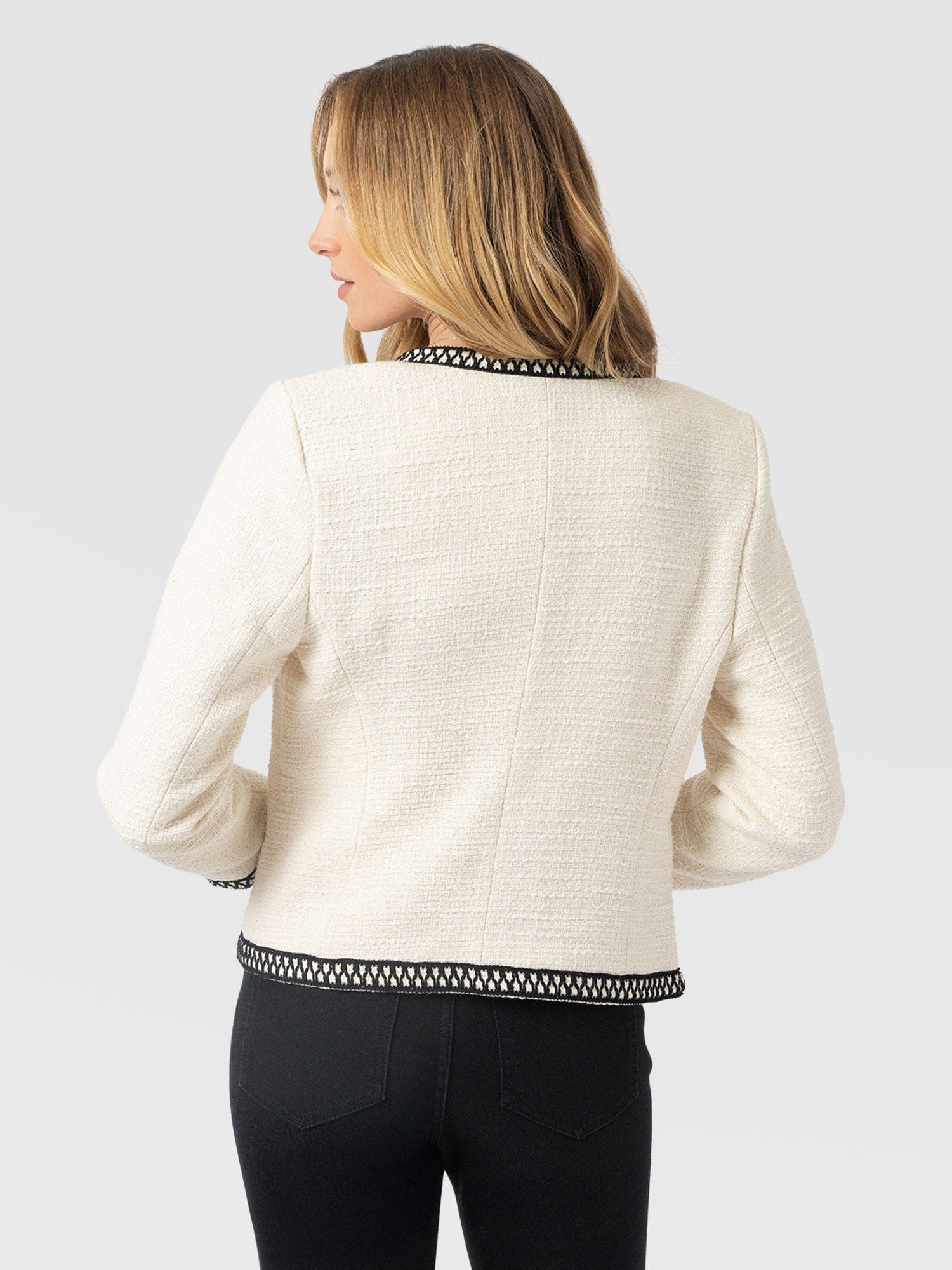 Rayner Jacket - Cream/Black - Image 6