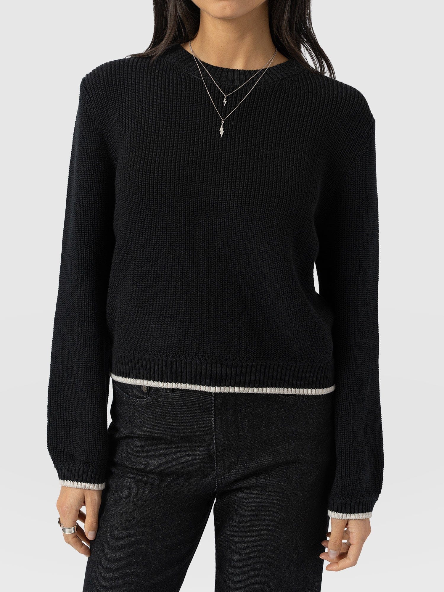 Remy Crop Jumper - Black - Image 4