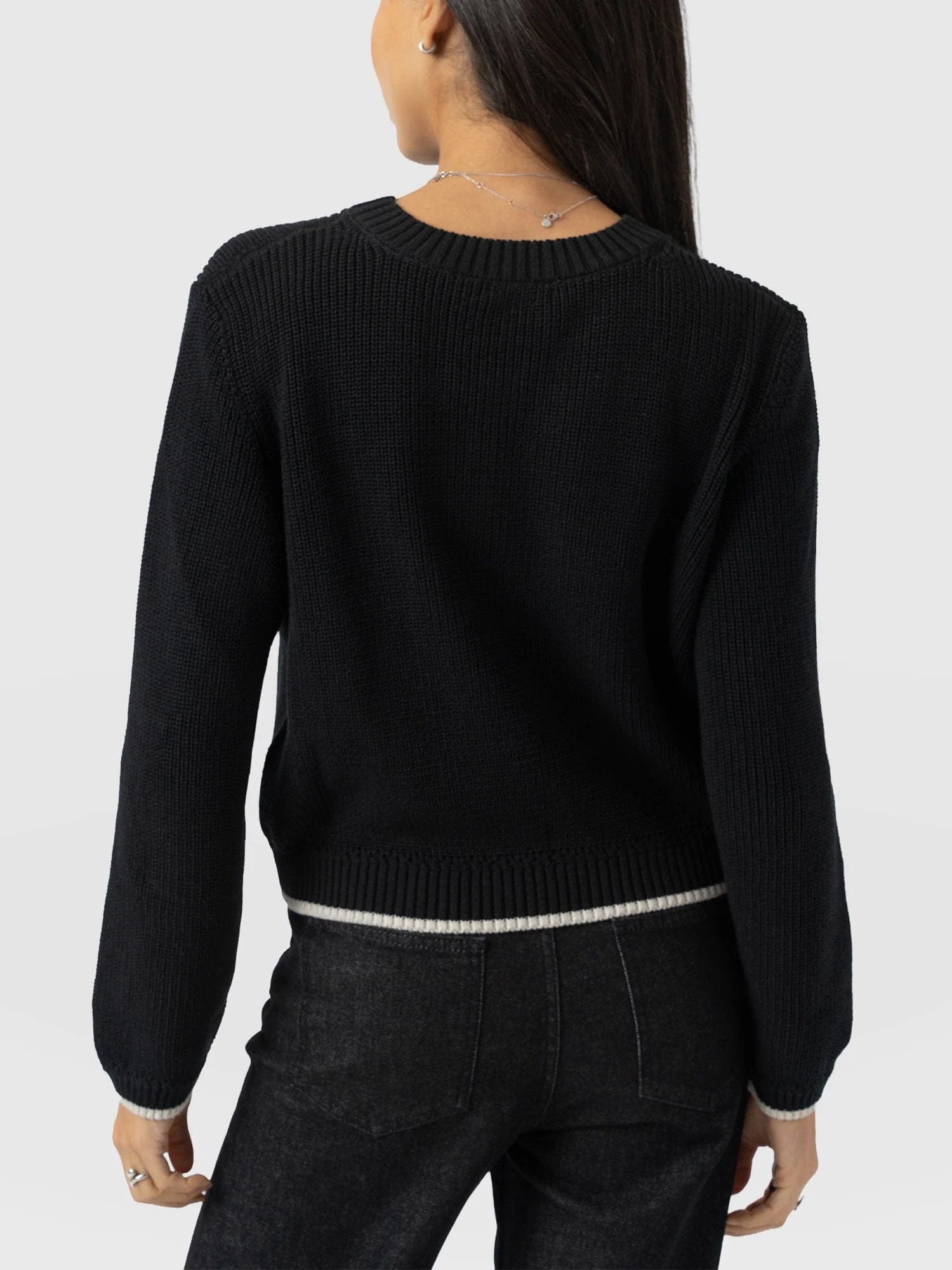 Remy Crop Jumper - Black - Image 6