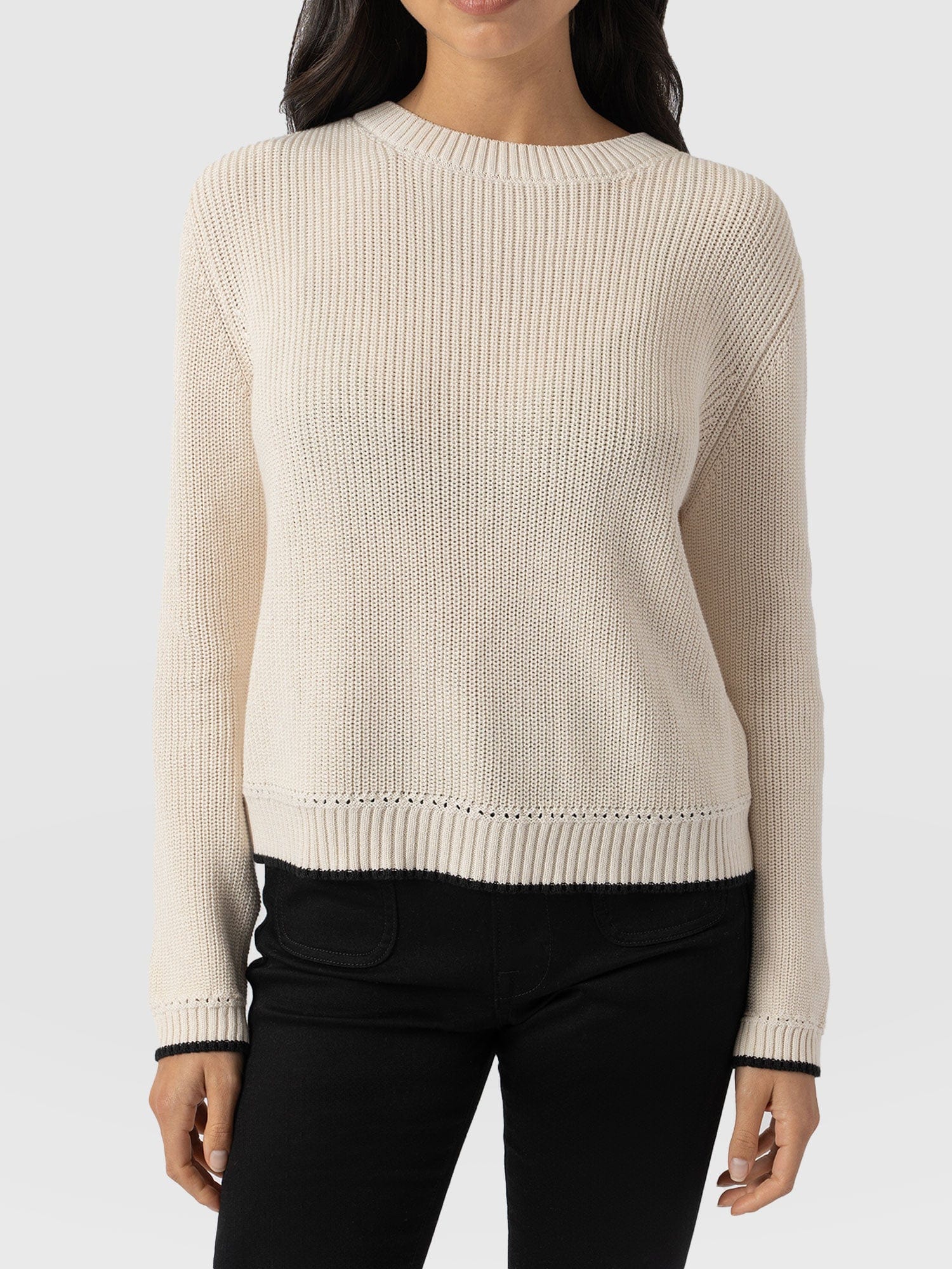 Remy Crop Jumper - Cream - Image 4