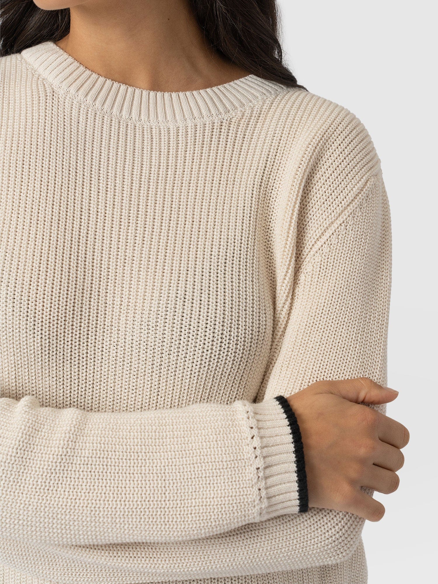 Remy Crop Jumper - Cream - Image 5