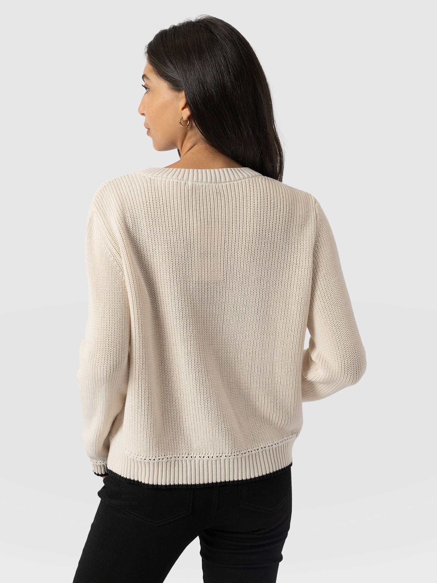 Remy Crop Jumper - Cream - Image 6