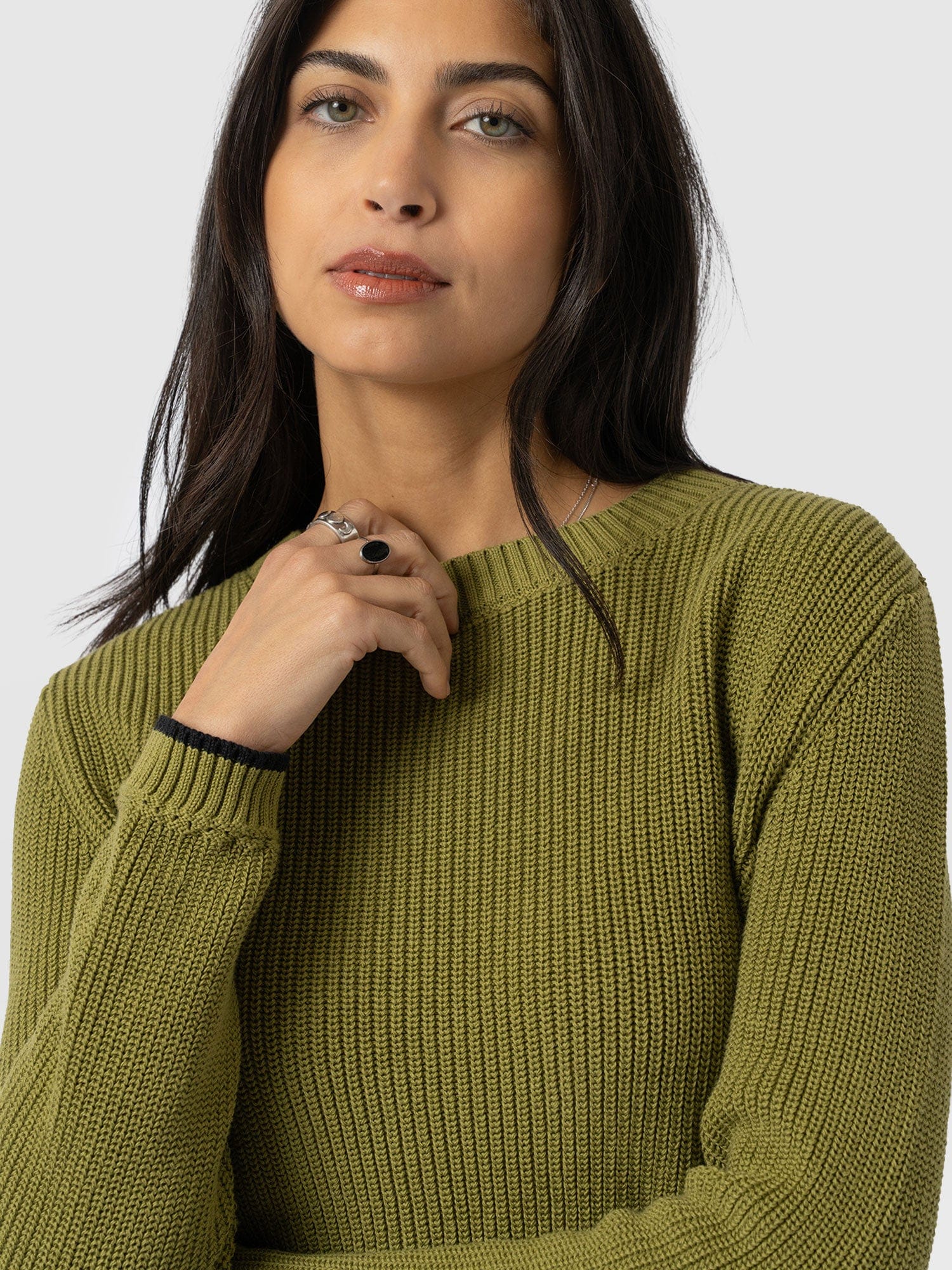 Remy Crop Jumper - Khaki - Image 5