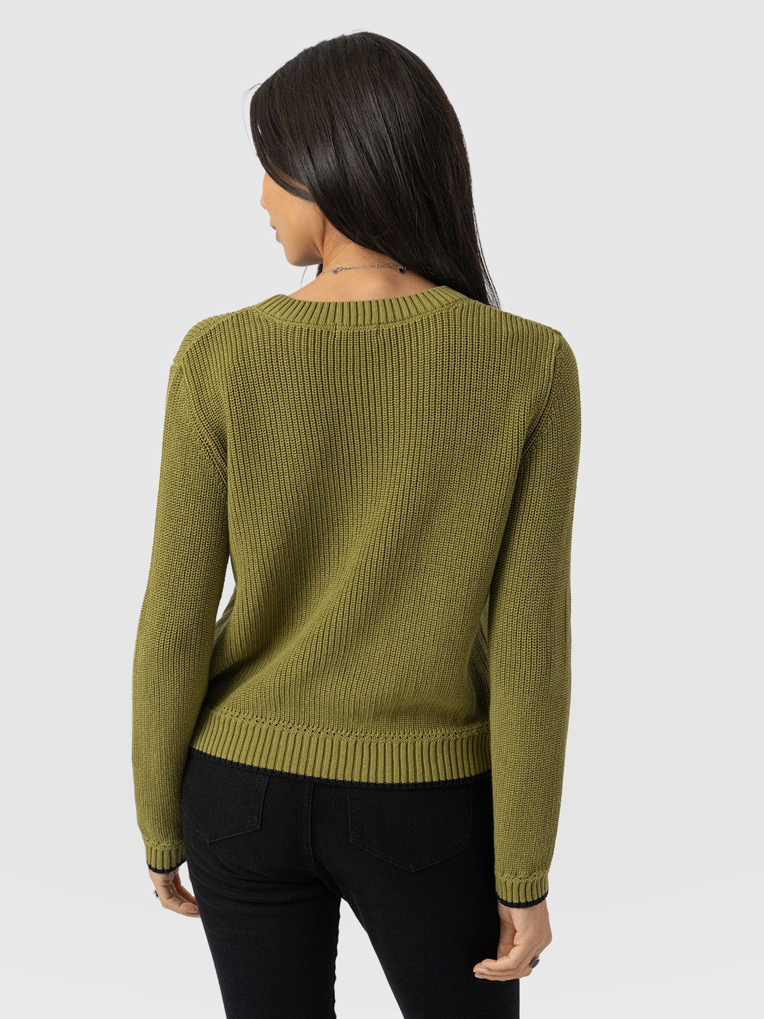 Remy Crop Jumper - Khaki - Image 6