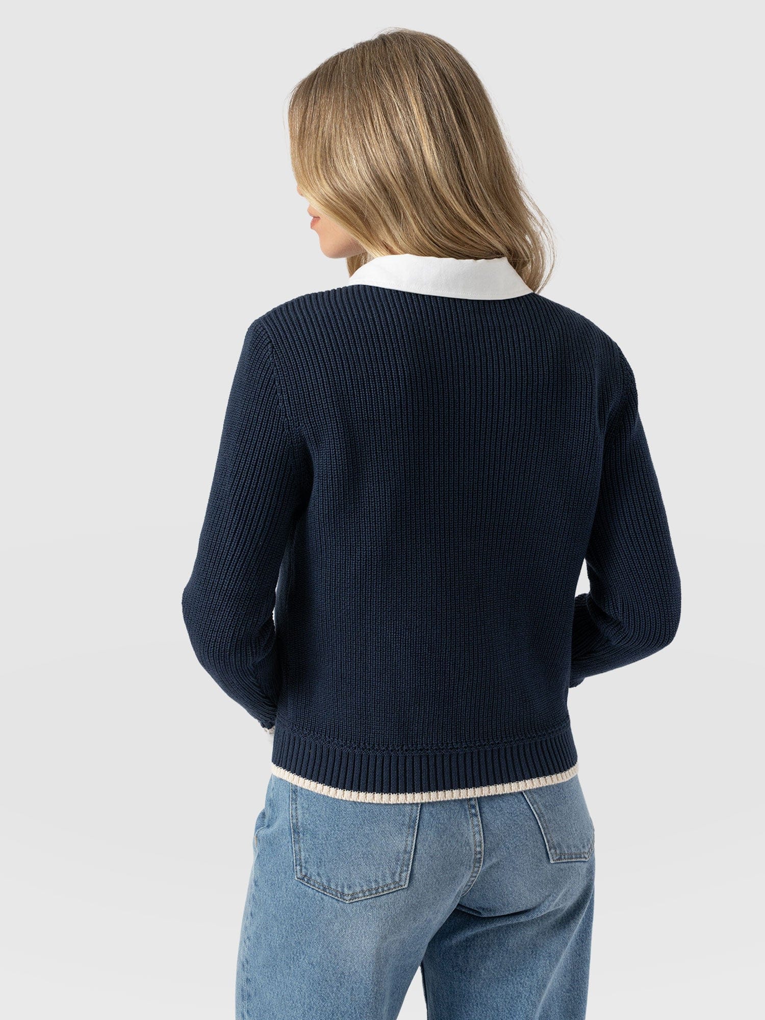 Remy Crop Jumper - Navy - Image 6