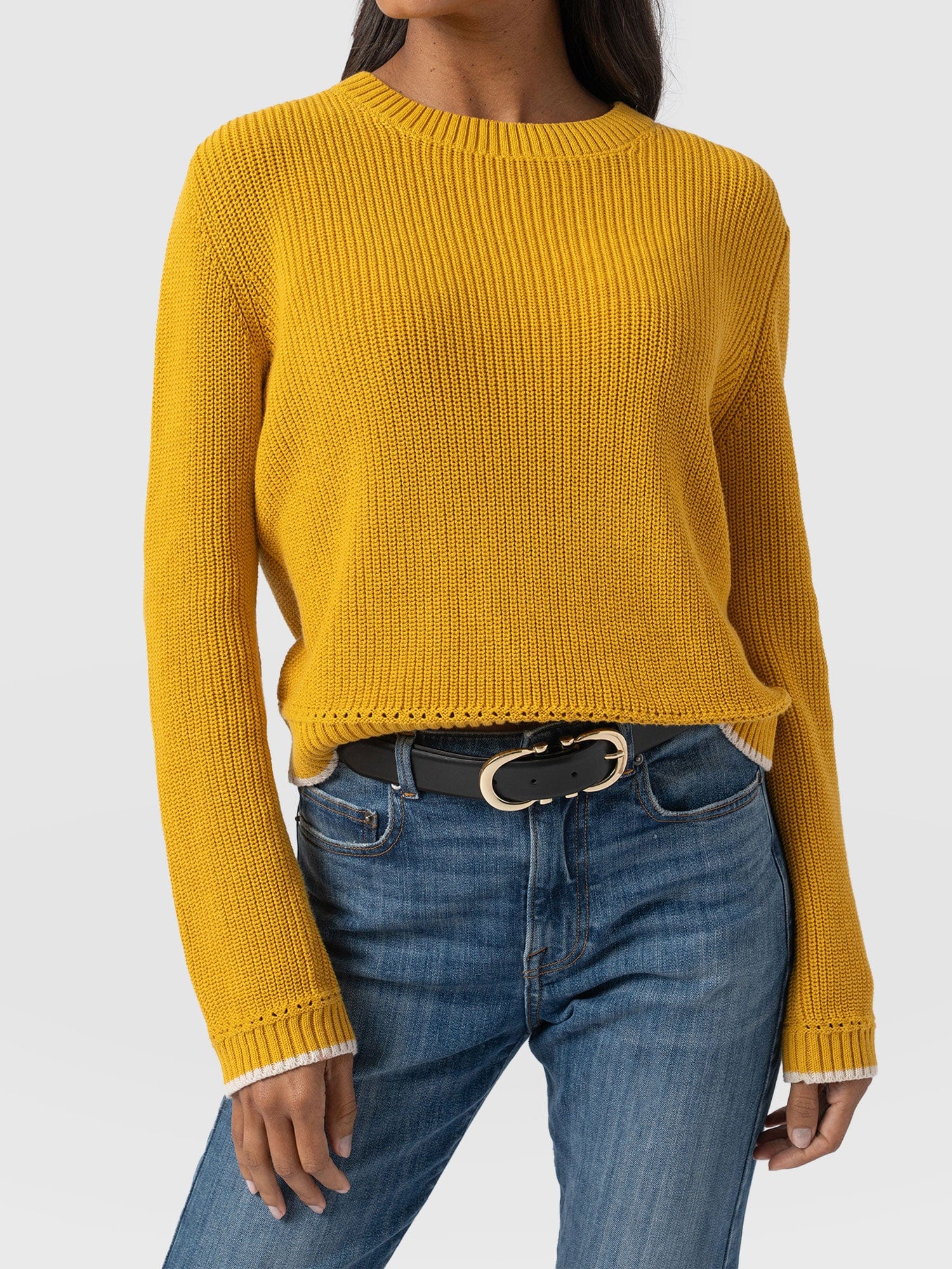 Remy Crop Jumper - Yellow - Image 3