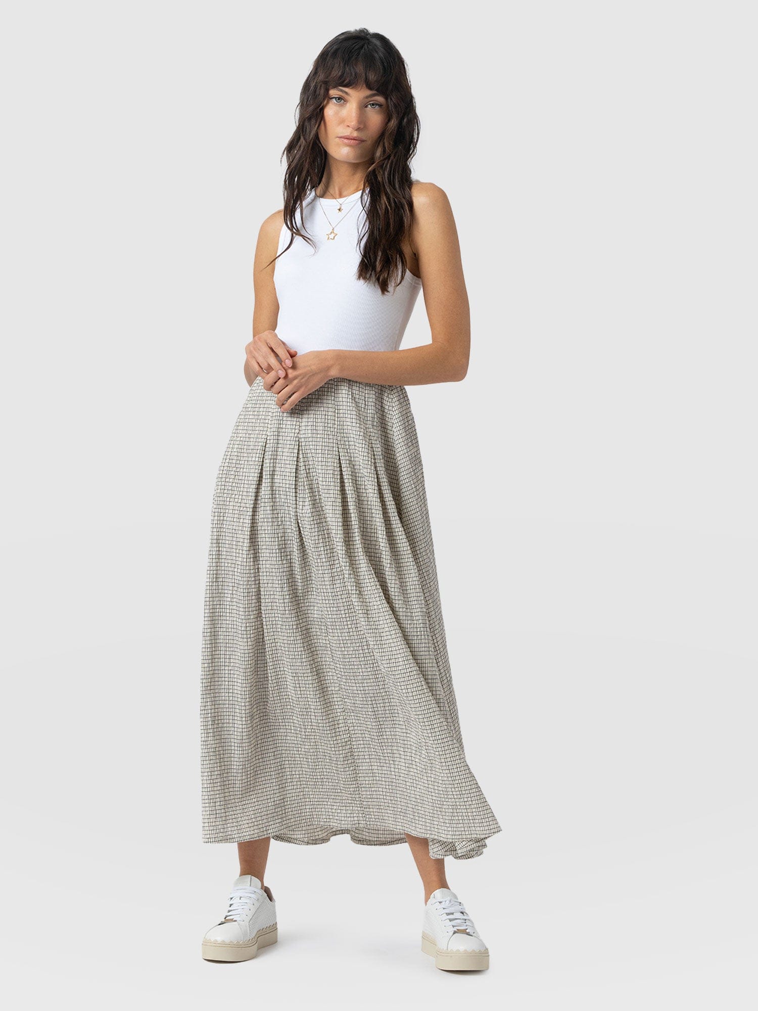 Renee Contrast Dress - Gingham - Image 3