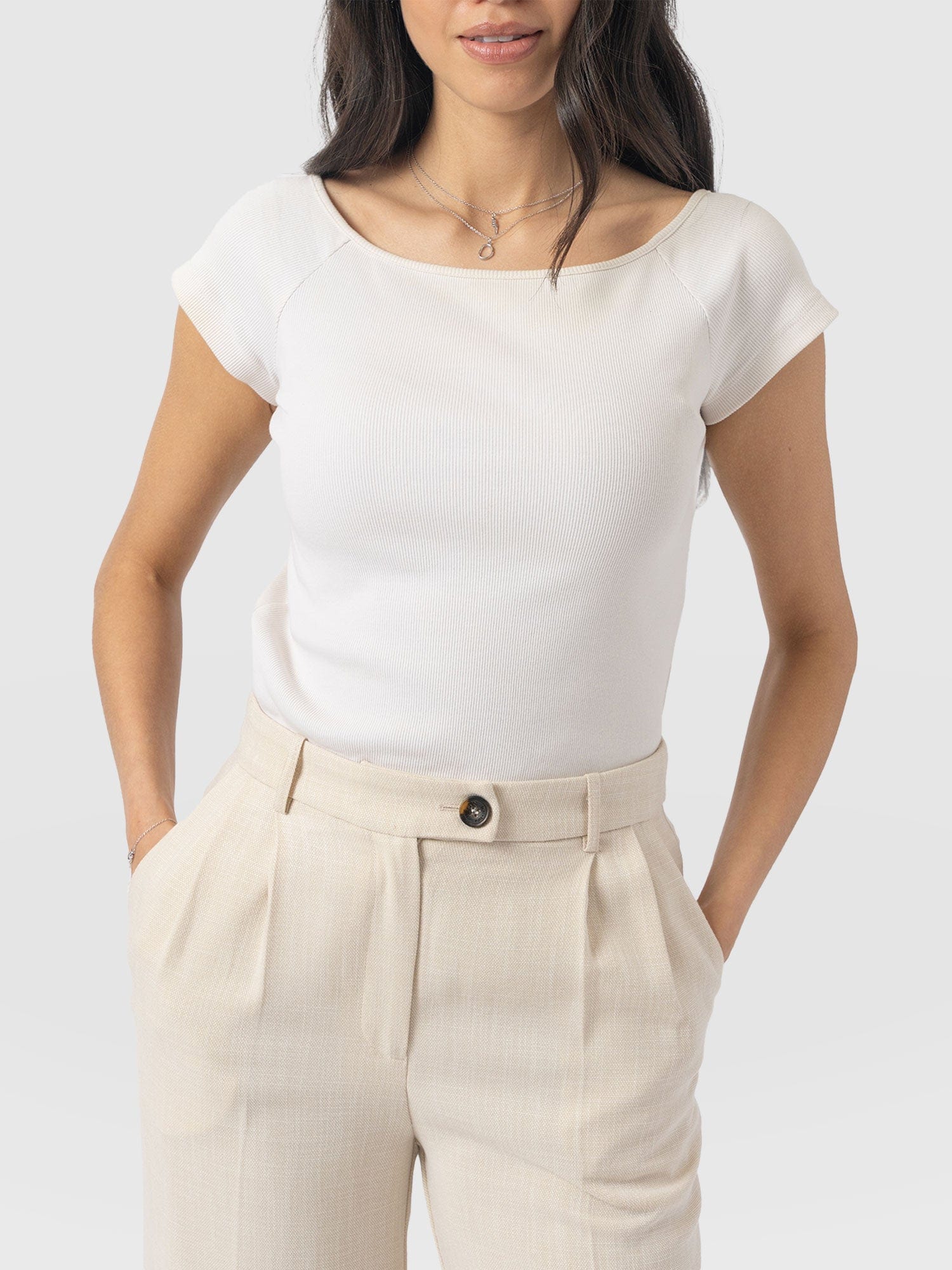 Riviera Tee - Cream - Image 3