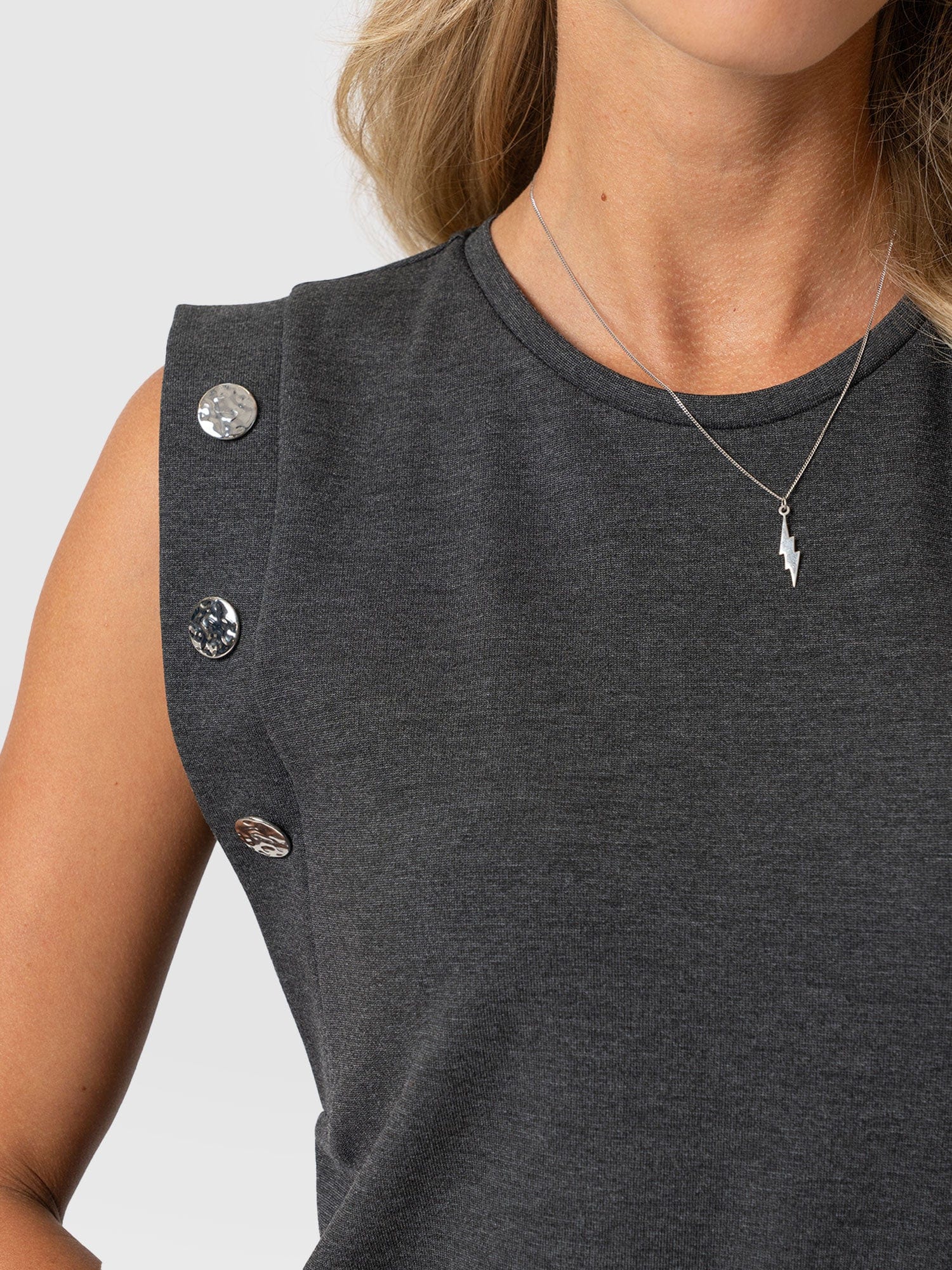Rowan Dress - Charcoal - Molten - Image 4