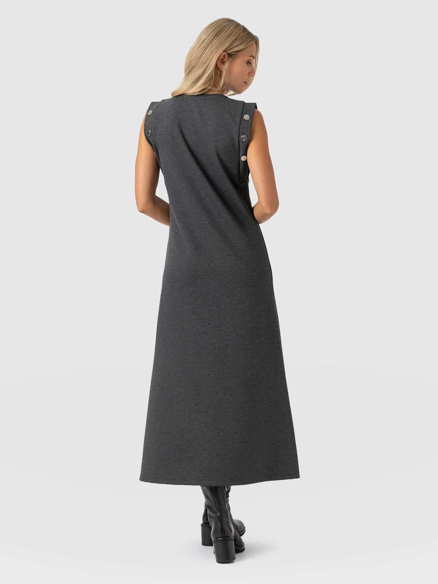 Rowan Dress - Charcoal - Molten - Image 6