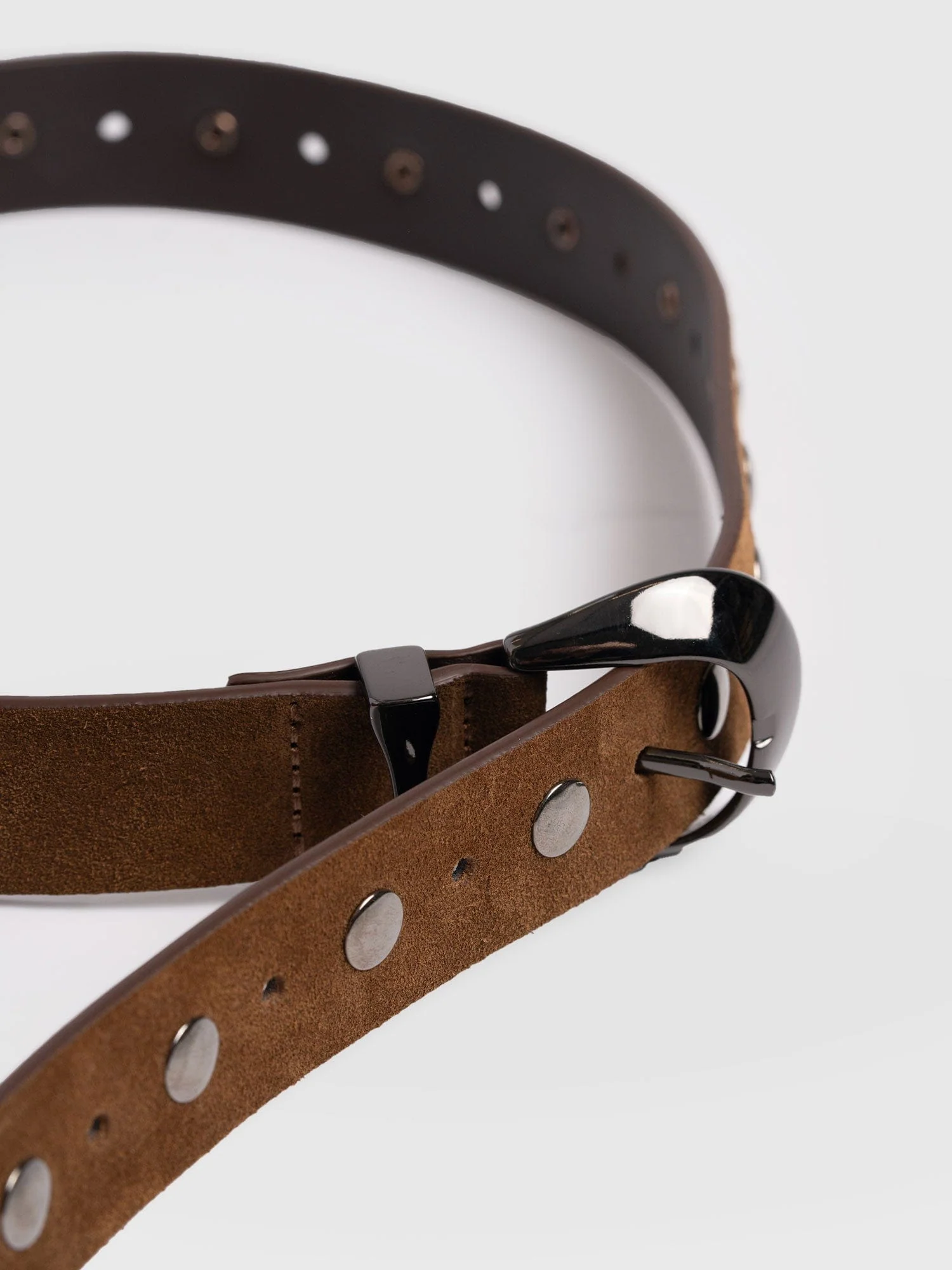 Roxie Studded Belt - Camel - Image 4