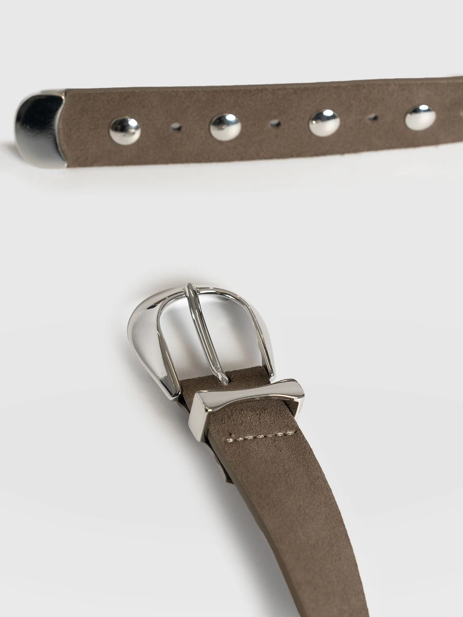 Roxie Studded Belt - Taupe - Image 4