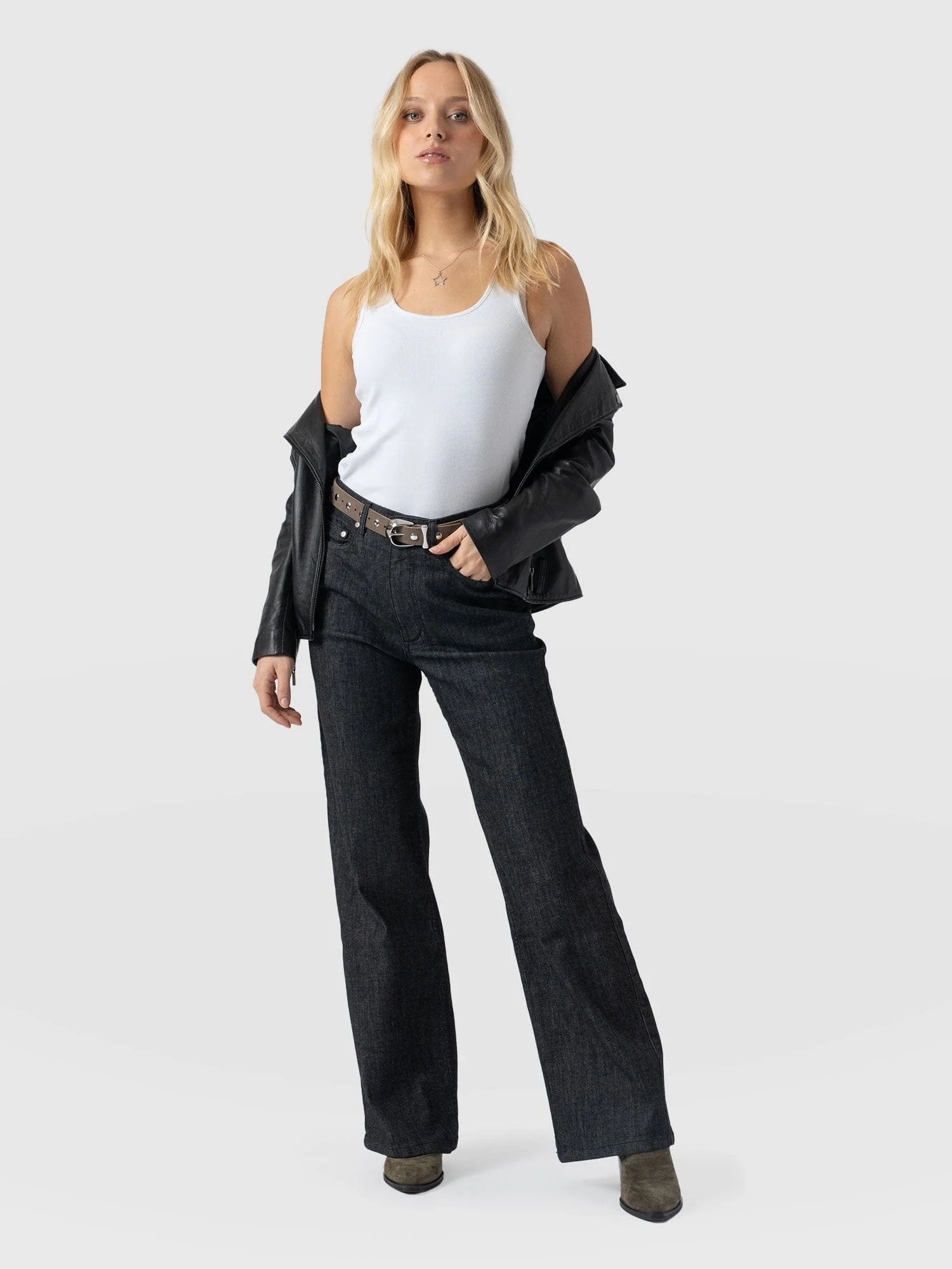 Roxie Studded Belt - Taupe - Image 6