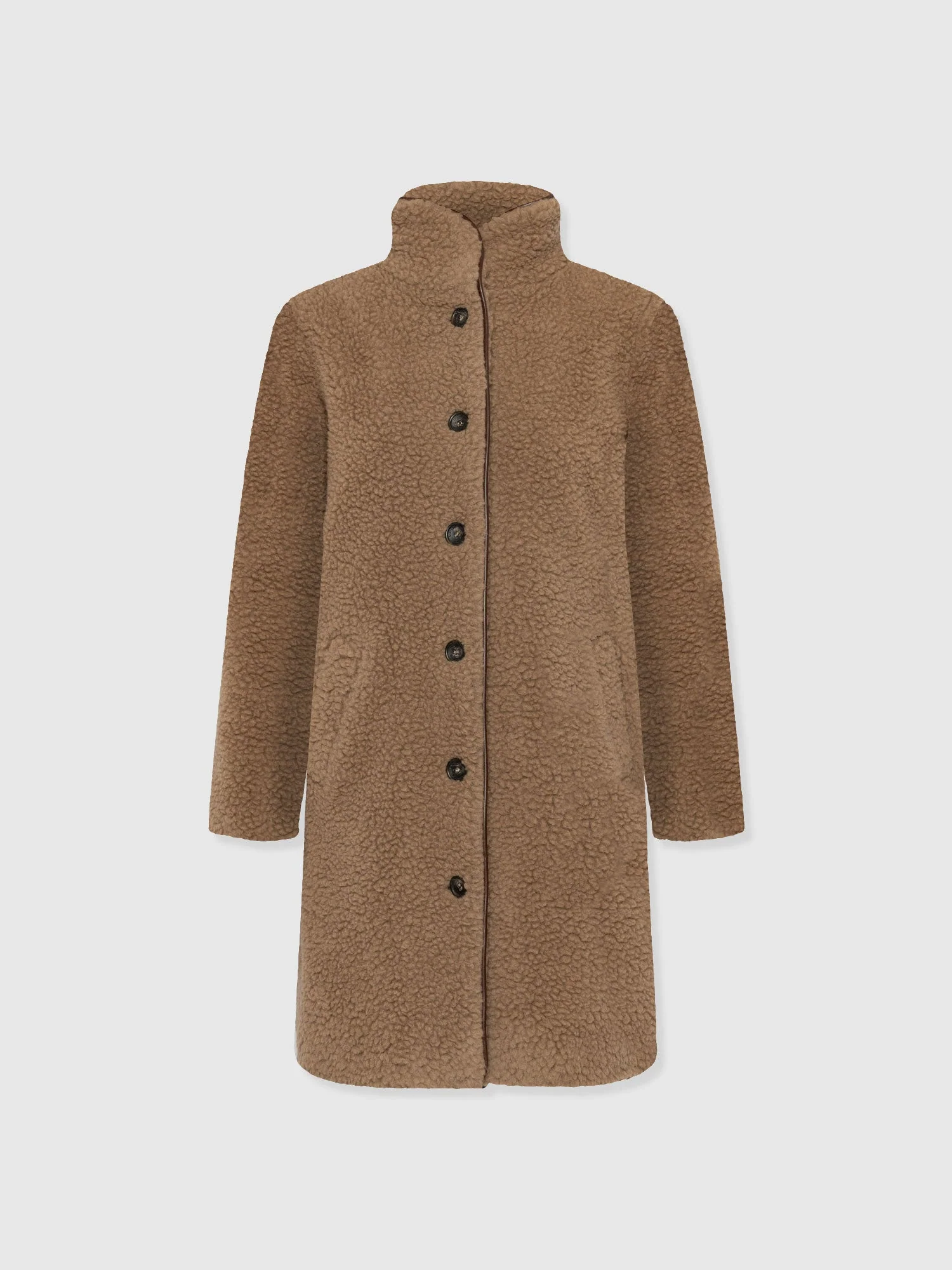 Rumer Teddy Coat - Camel - Image 7