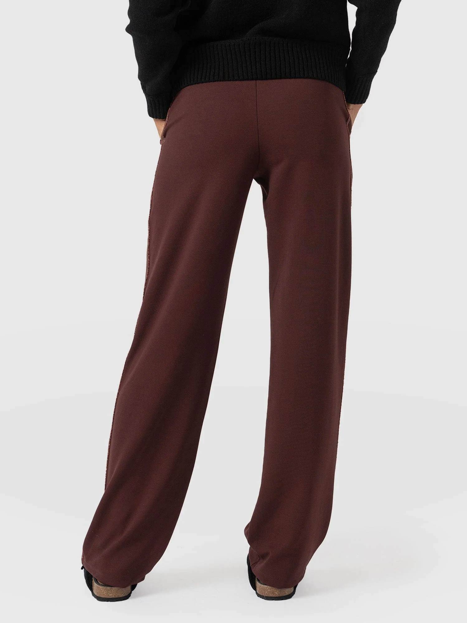 Runway Pant - Maroon - Bronze Stripe - Image 6