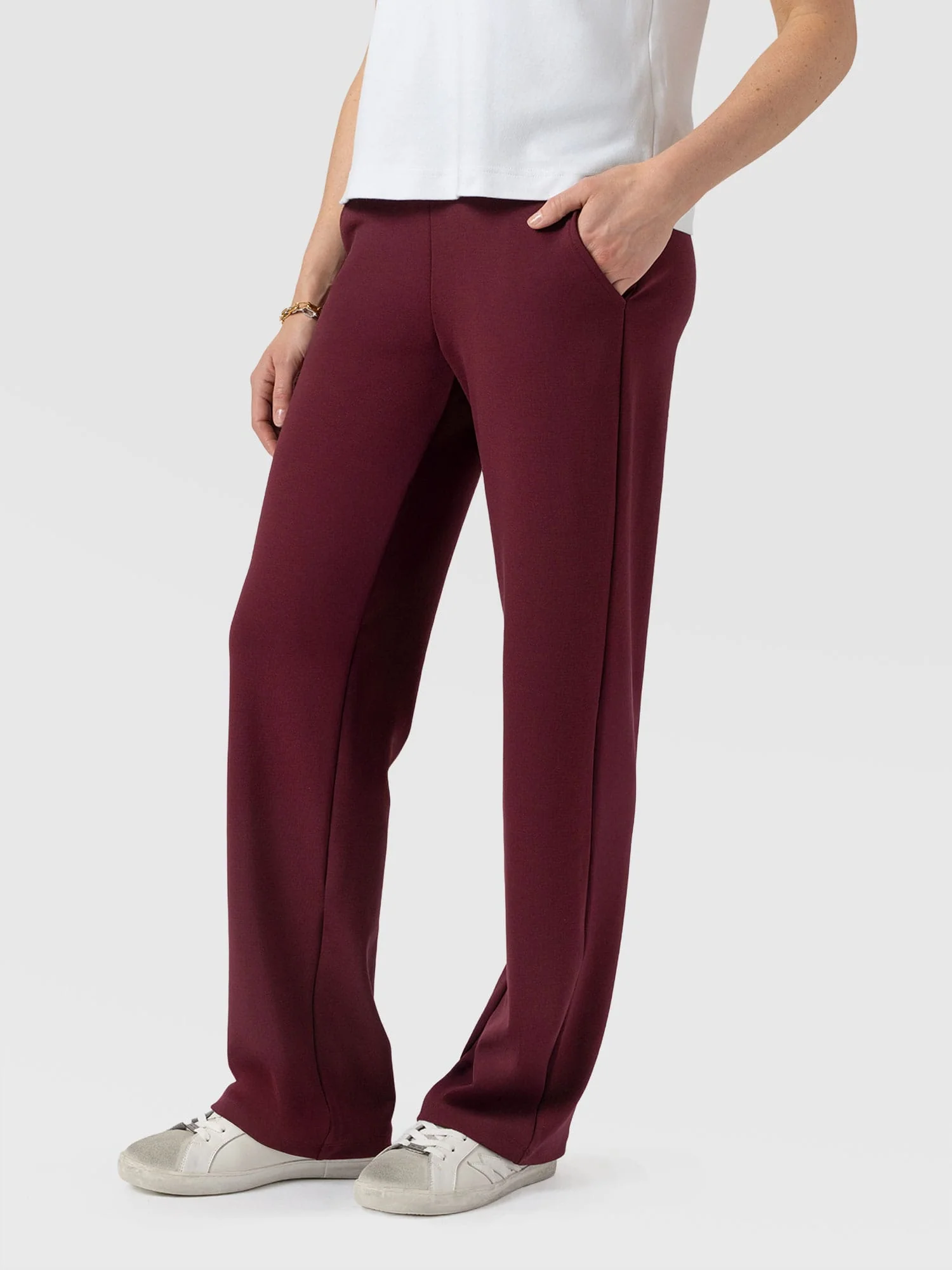 Runway Pant - Burgundy - Image 4