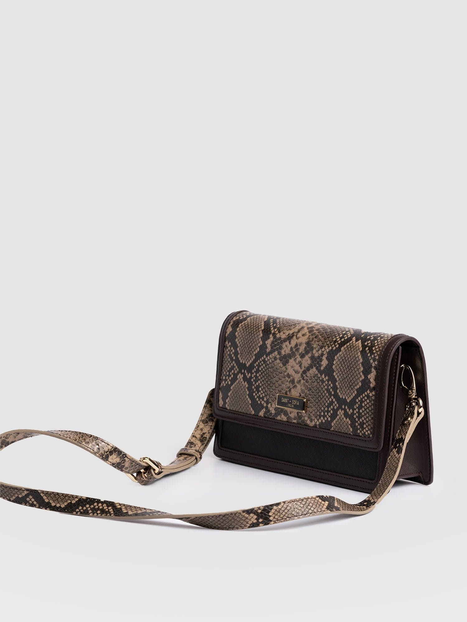 Rylee Cross Body Bag - Brown Snake - Image 5