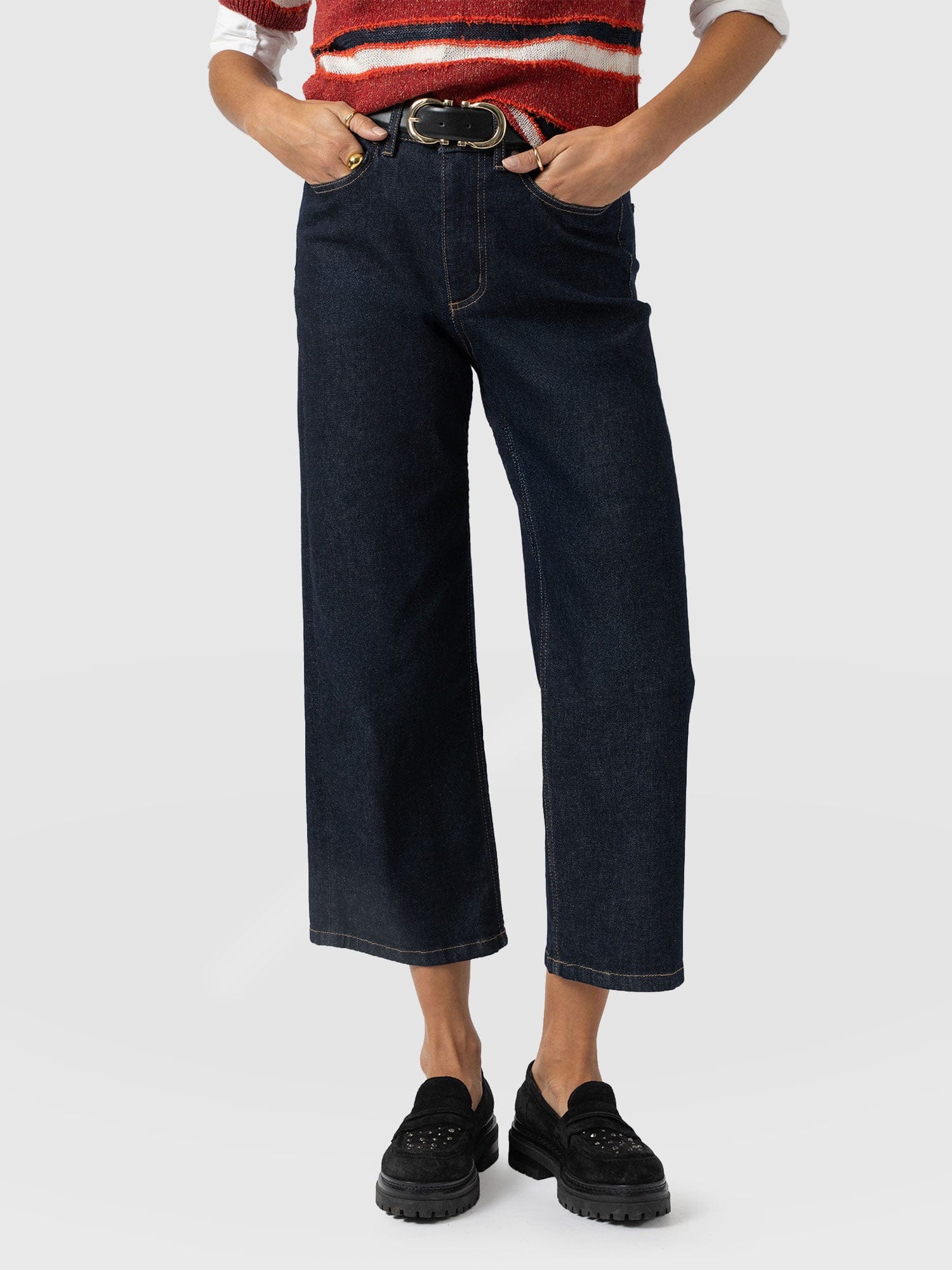 Rylie Crop Jean - Indigo - Image 4