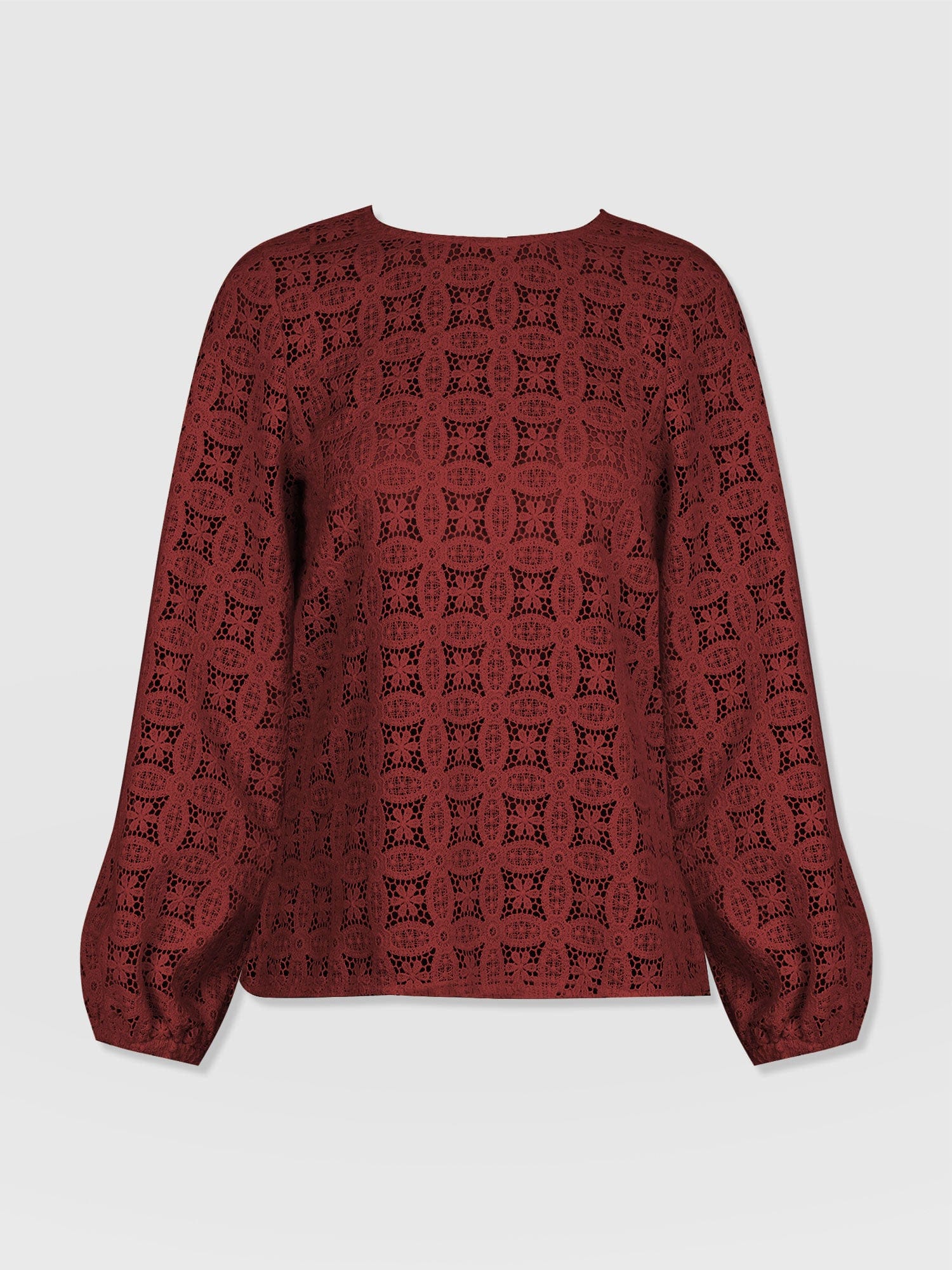 Sadie Blouse - Burgundy - Image 7