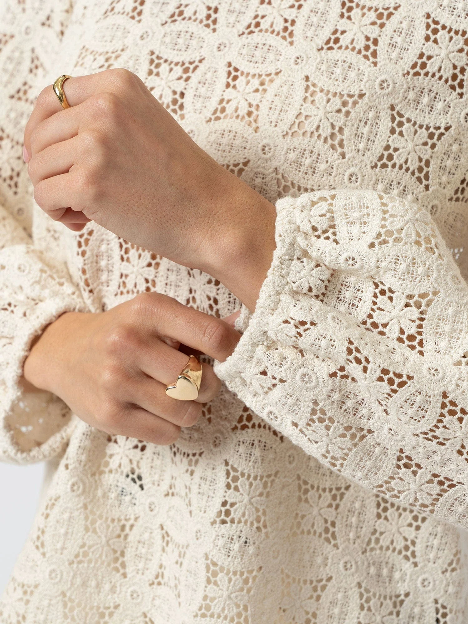 Sadie Blouse - Cream - Image 5