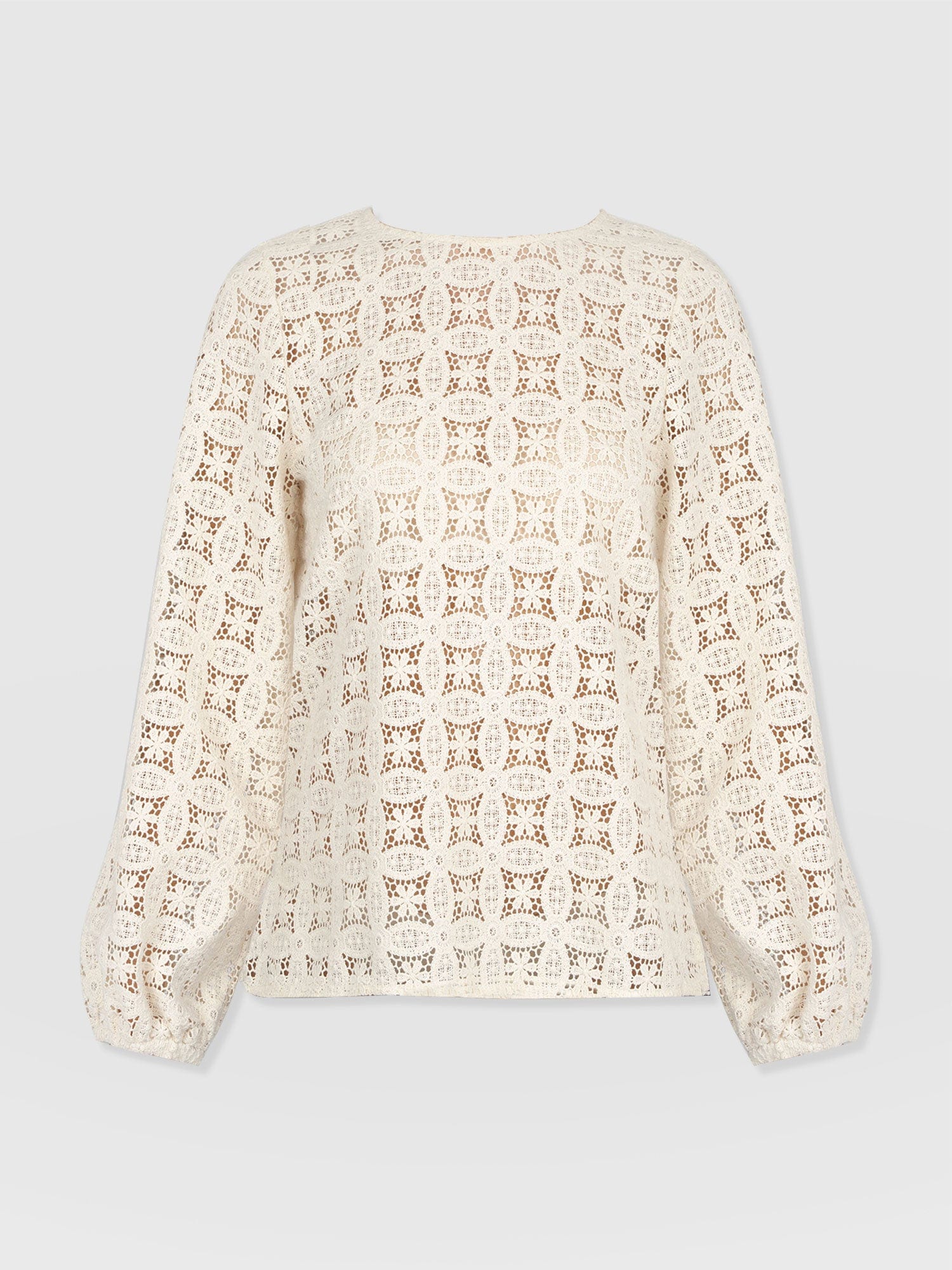 Sadie Blouse - Cream - Image 7