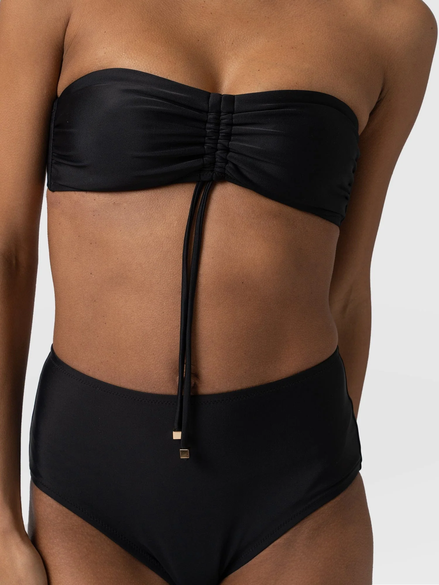 Skye Bandeau Bikini Top - Black - Image 5
