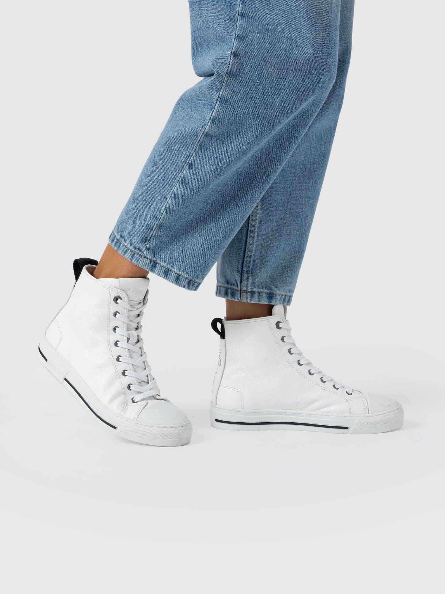 Skye High Top Trainer - White - Image 6