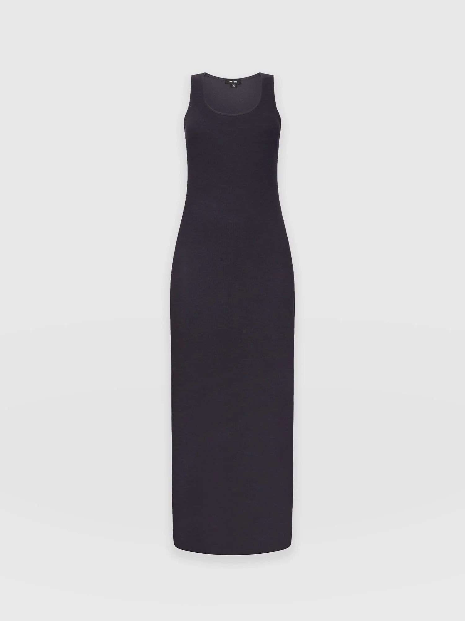 Sleeveless Rib Dress - Navy - Image 7