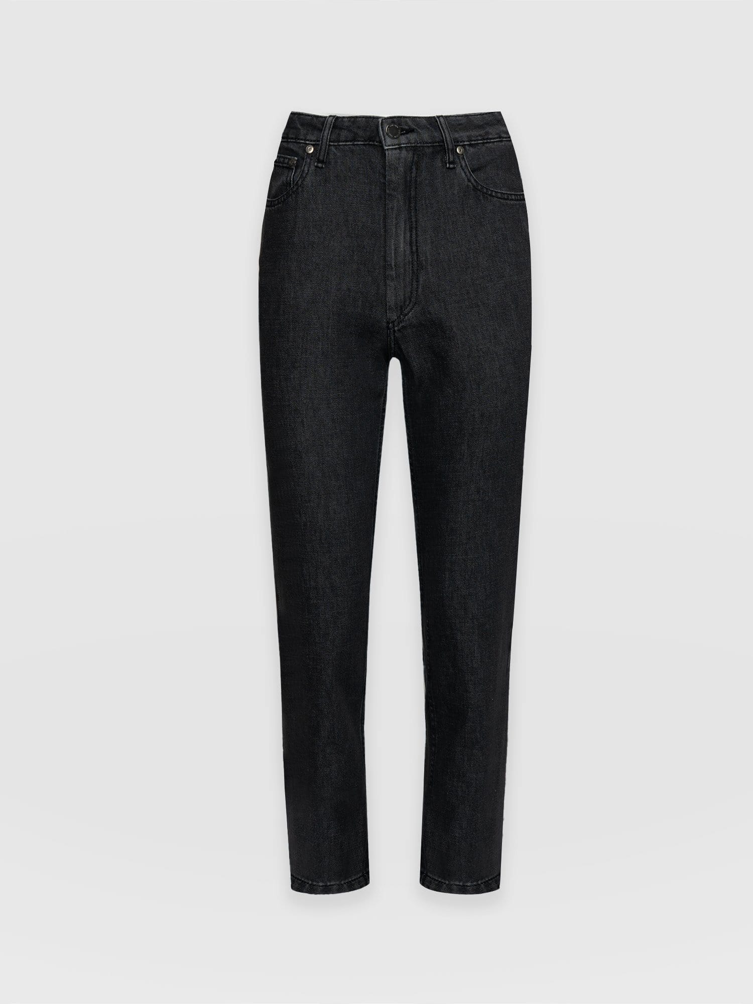 Slim Mom Jeans - Black - Image 7