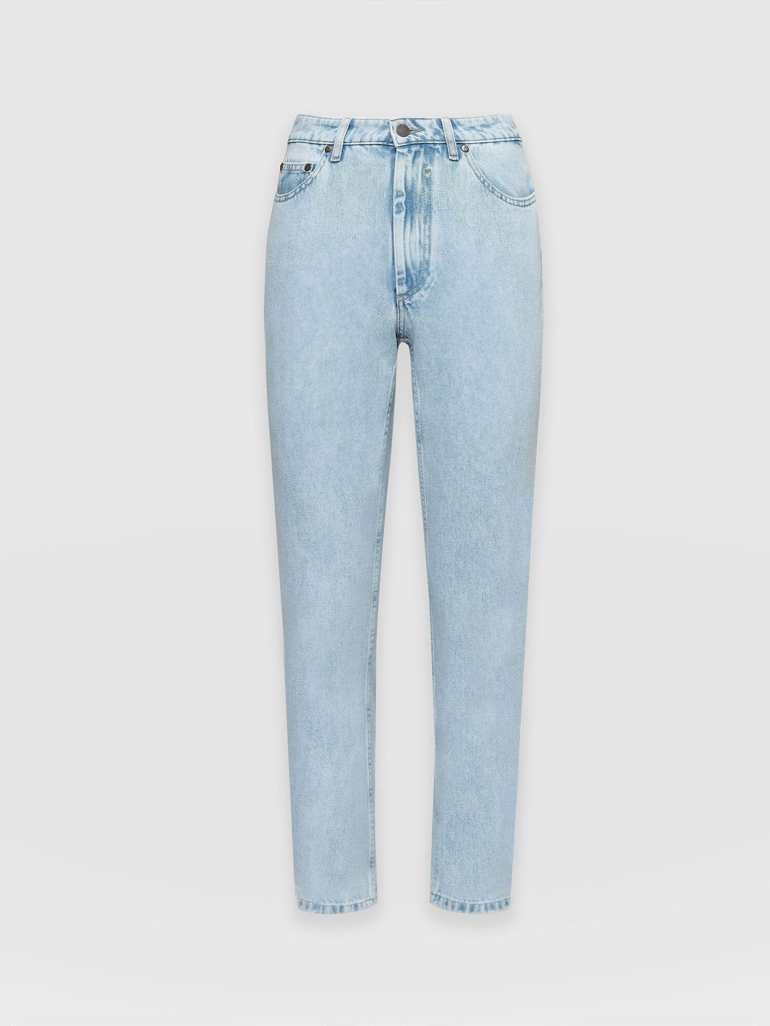 Slim Mom Jeans - Pale Blue - Image 7