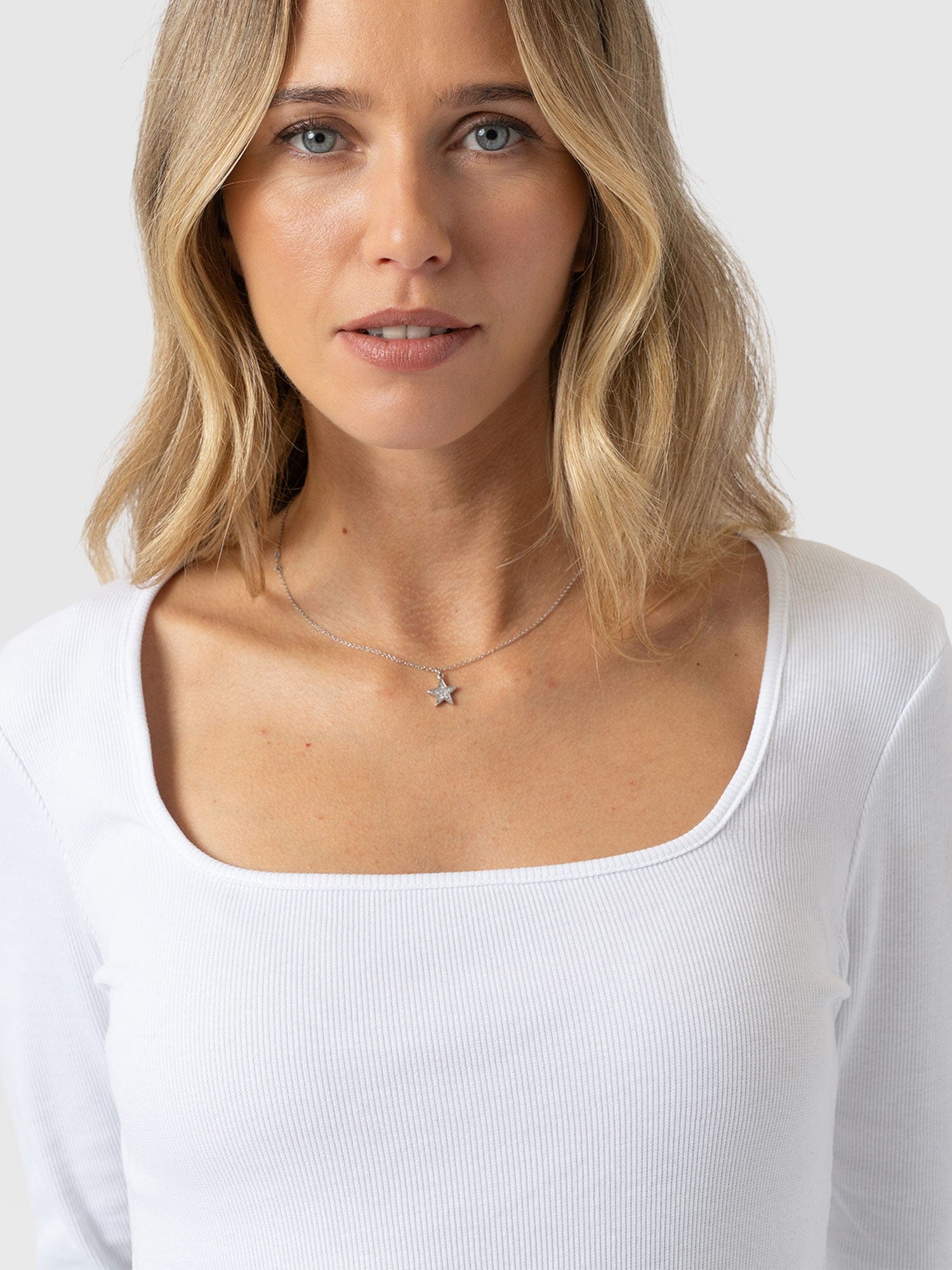 Sloane Ribbed Top - White - Image 4