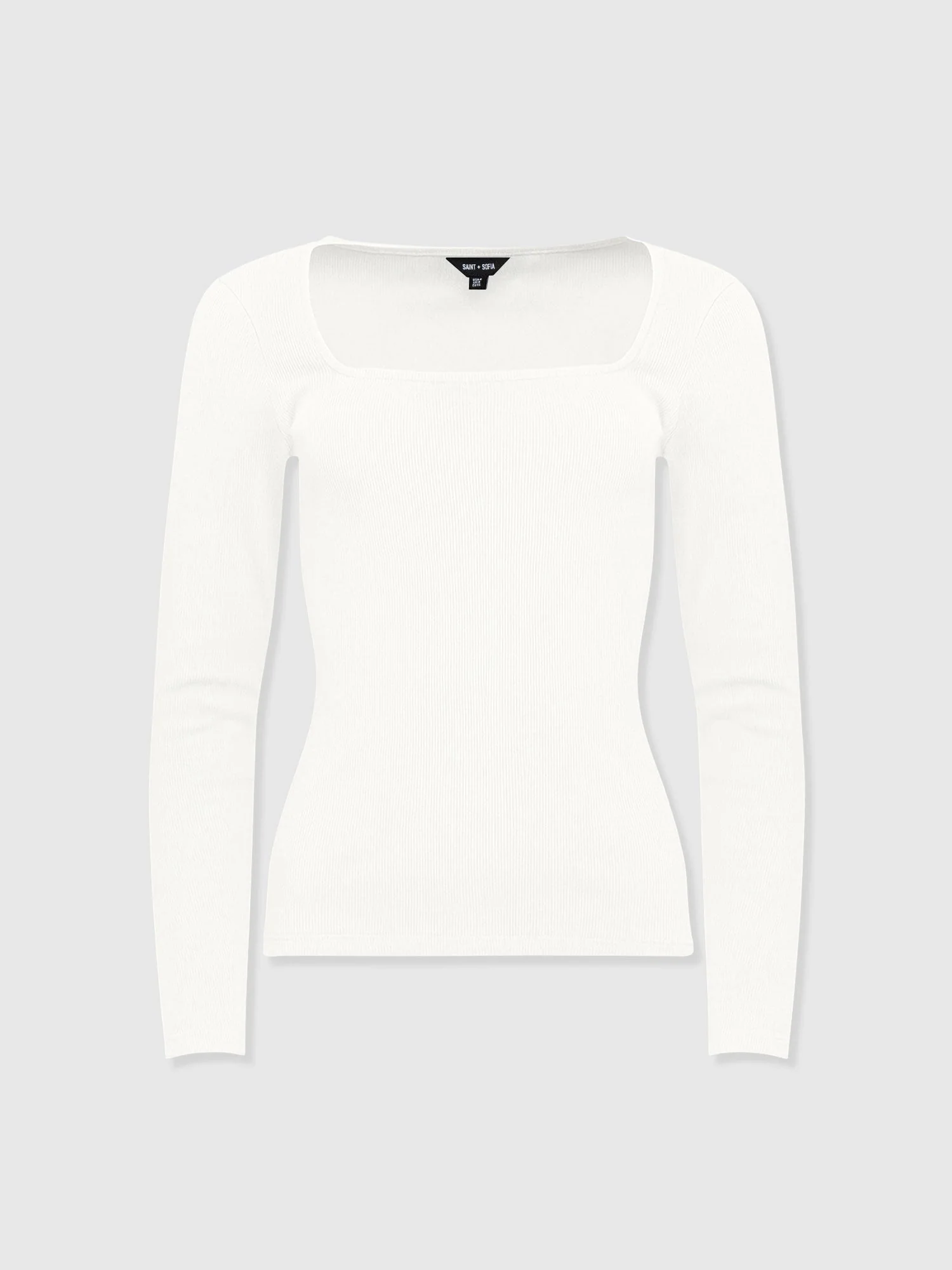 Sloane Ribbed Top - White - Image 7