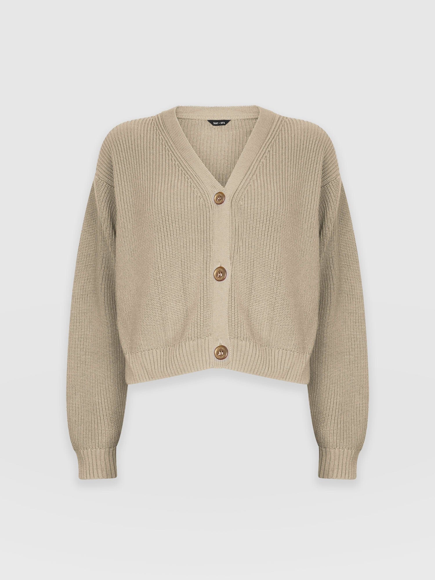 Soho Crop Cardigan - Beige - Image 7