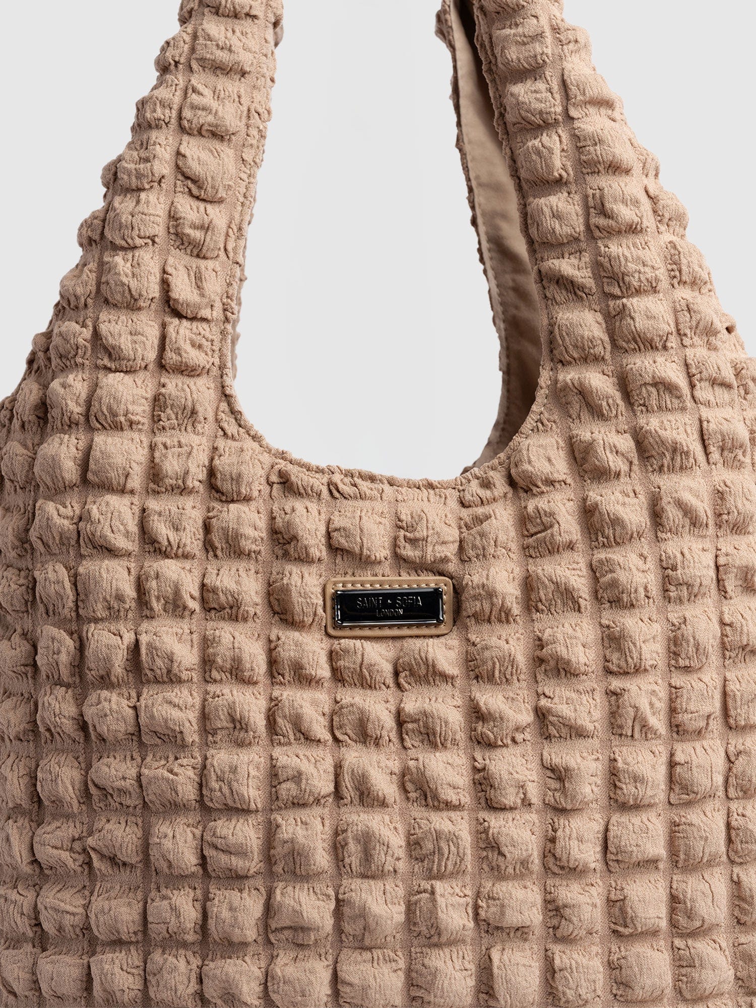 Soho Shoulder Tote Bag - Beige - Image 4