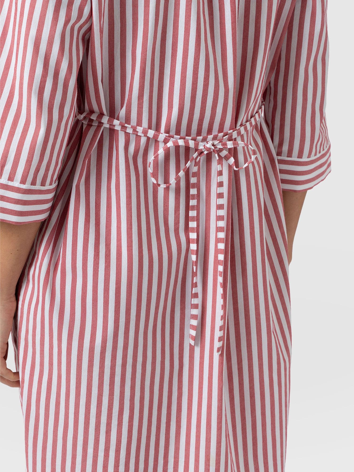 Stevie Shirt Dress - Red Stripe - Image 5