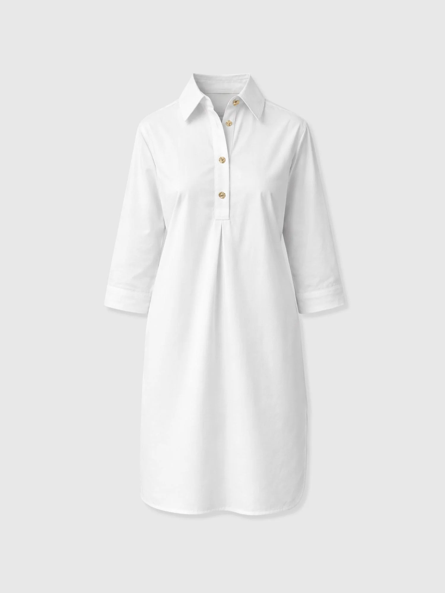 Stevie Shirt Dress - White - Image 7