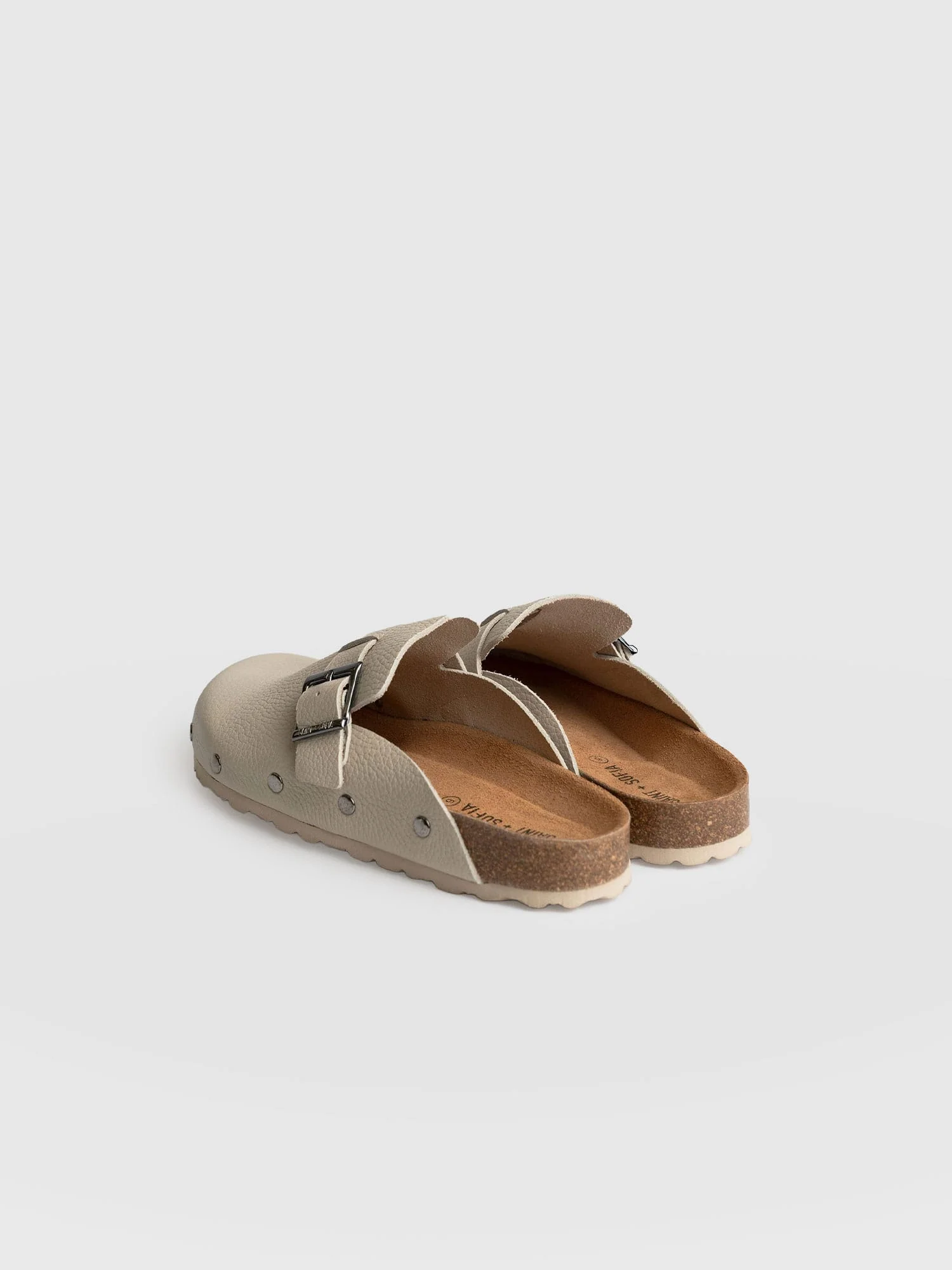 Studded Clogs - Cream - Image 3