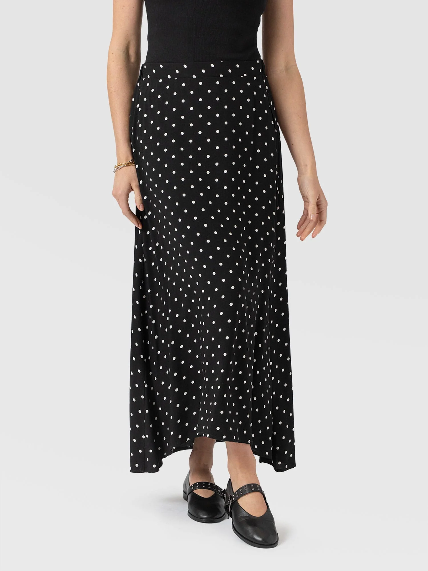 Sutton Skirt - Black Polka Dot - Image 3