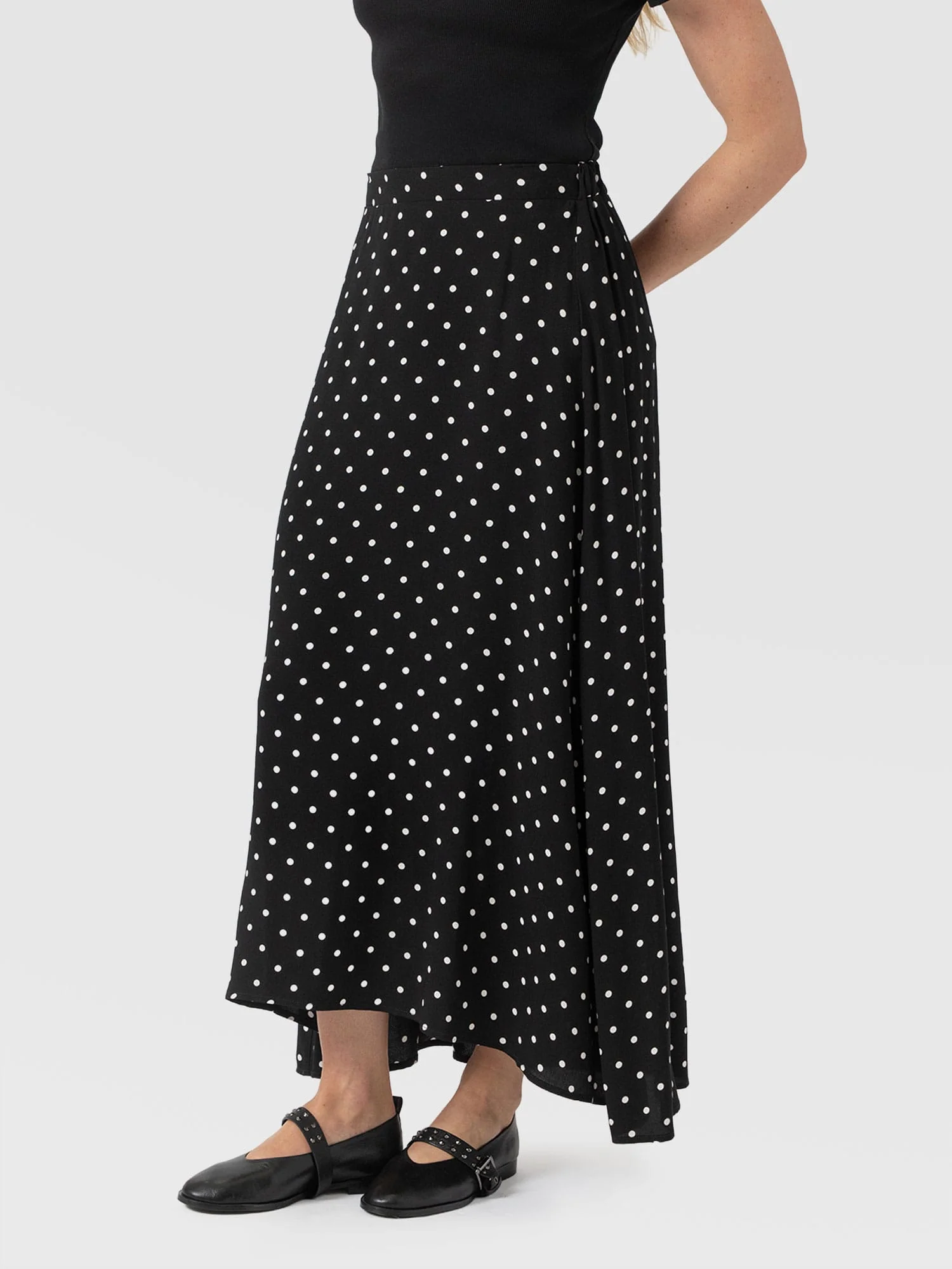 Sutton Skirt - Black Polka Dot - Image 4