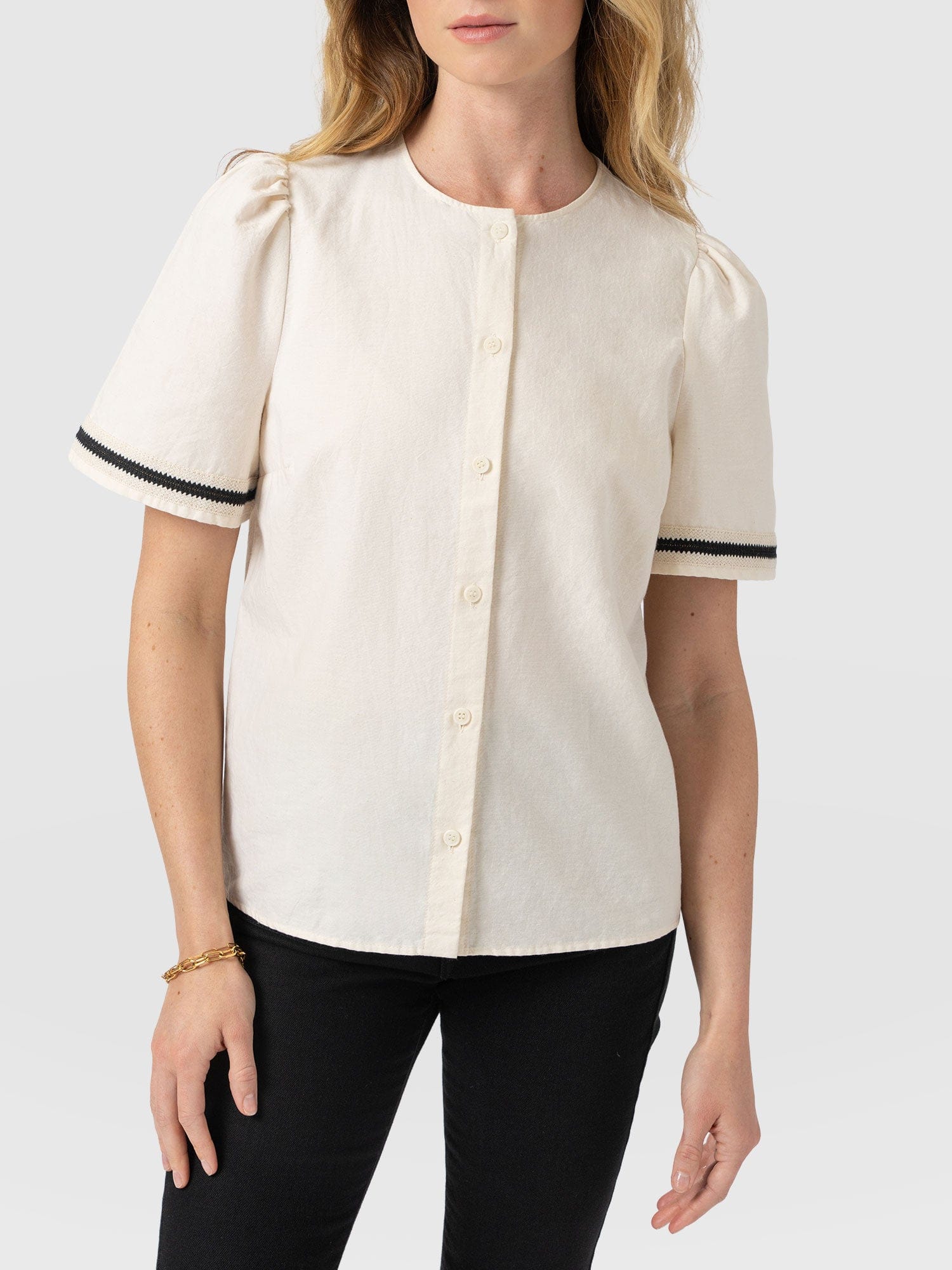Tabitha Blouse - Cream - Image 3