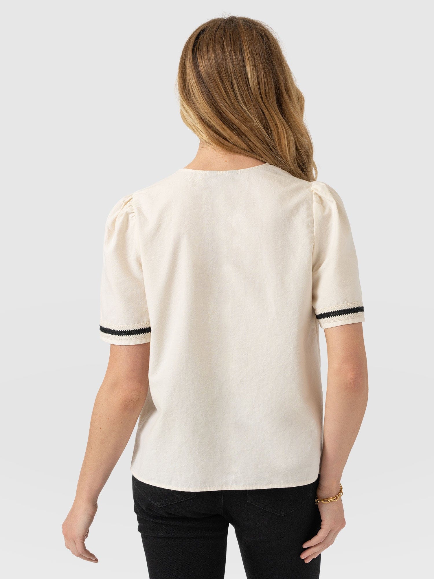 Tabitha Blouse - Cream - Image 6