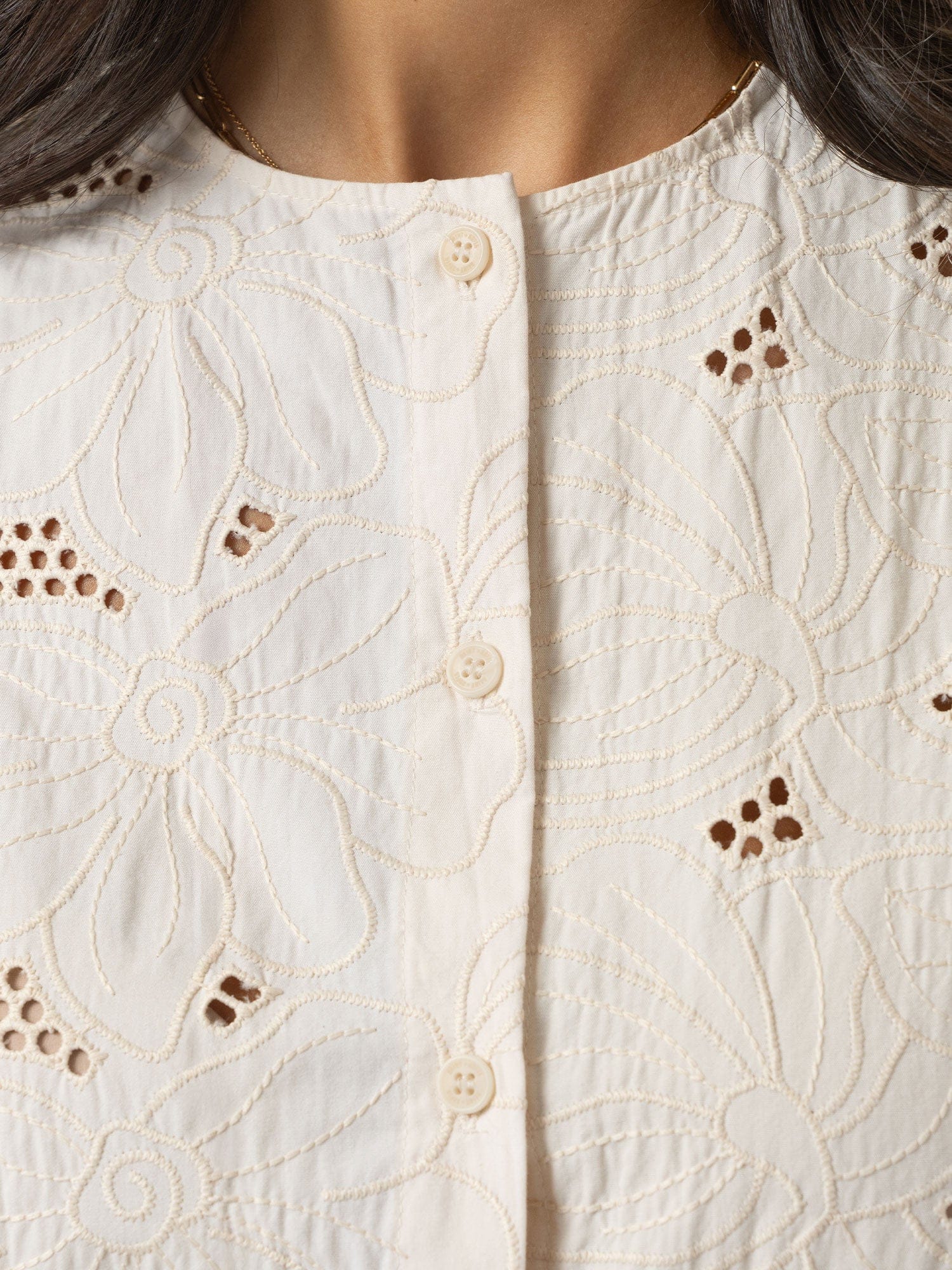 Tabitha Blouse - Cream Floral - Image 5