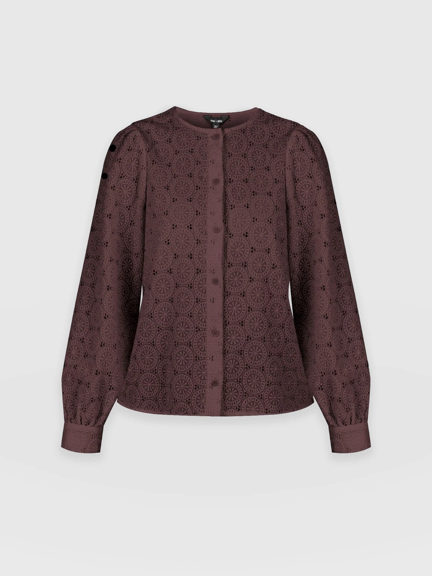 Tabitha Blouse - Maroon - Image 7