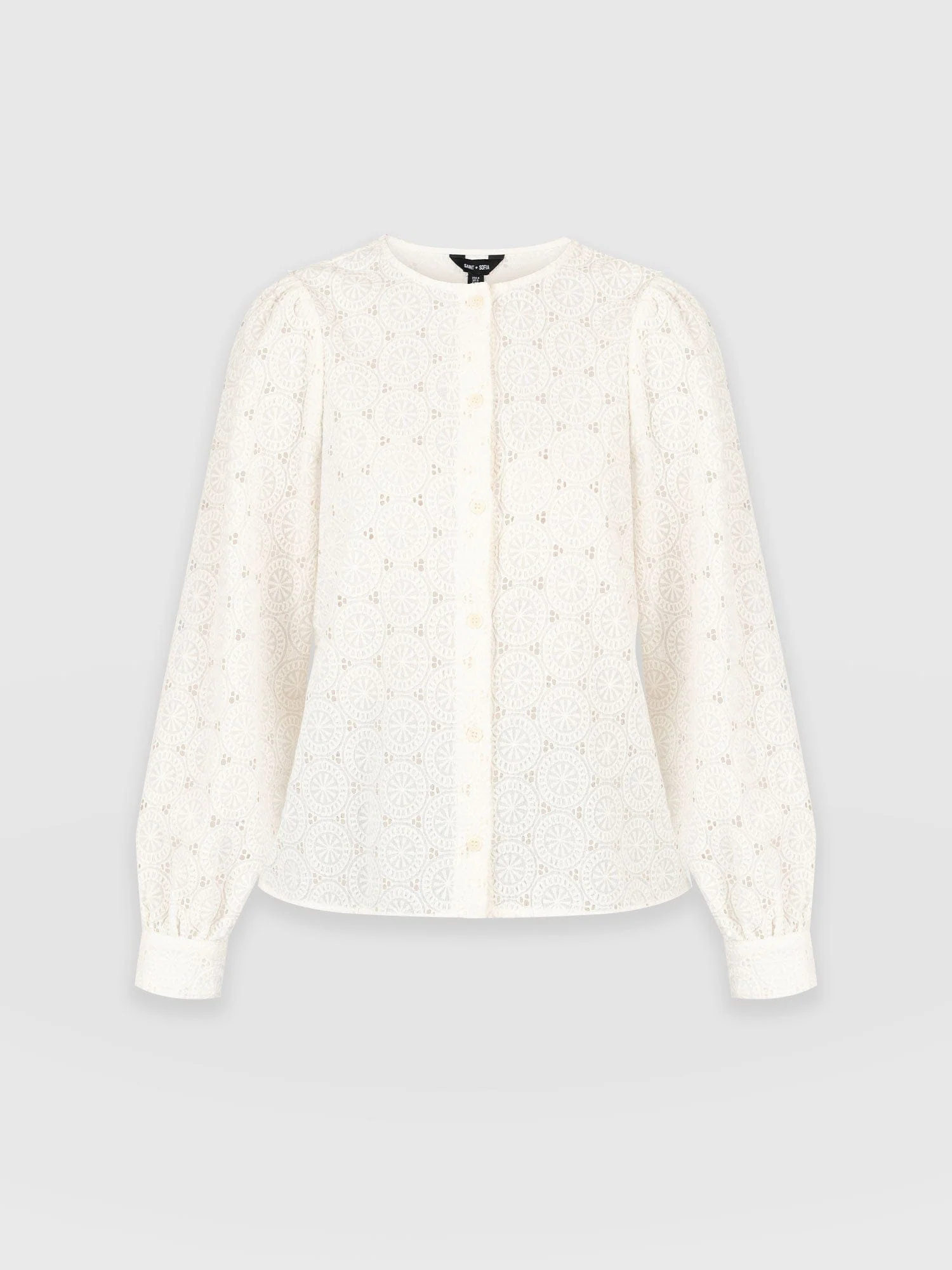 Tabitha Blouse - Cream Broderie - Image 7