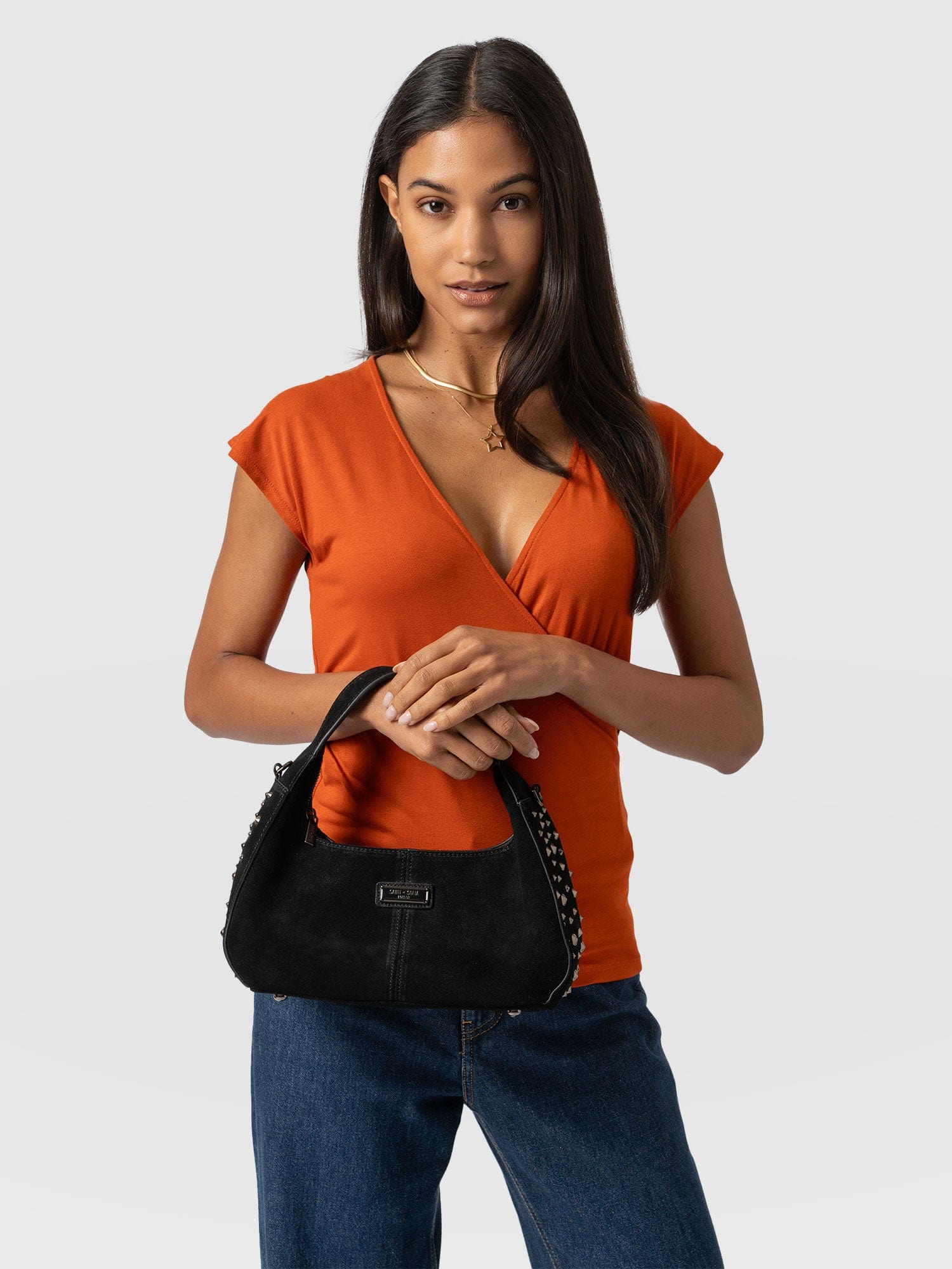 Taylor Hobo Handbag - Black - Image 6