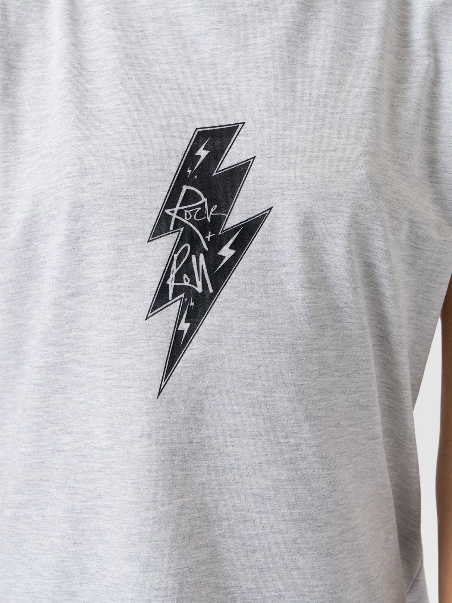 Turn Up Tee - Grey Rock N Roll - Image 4